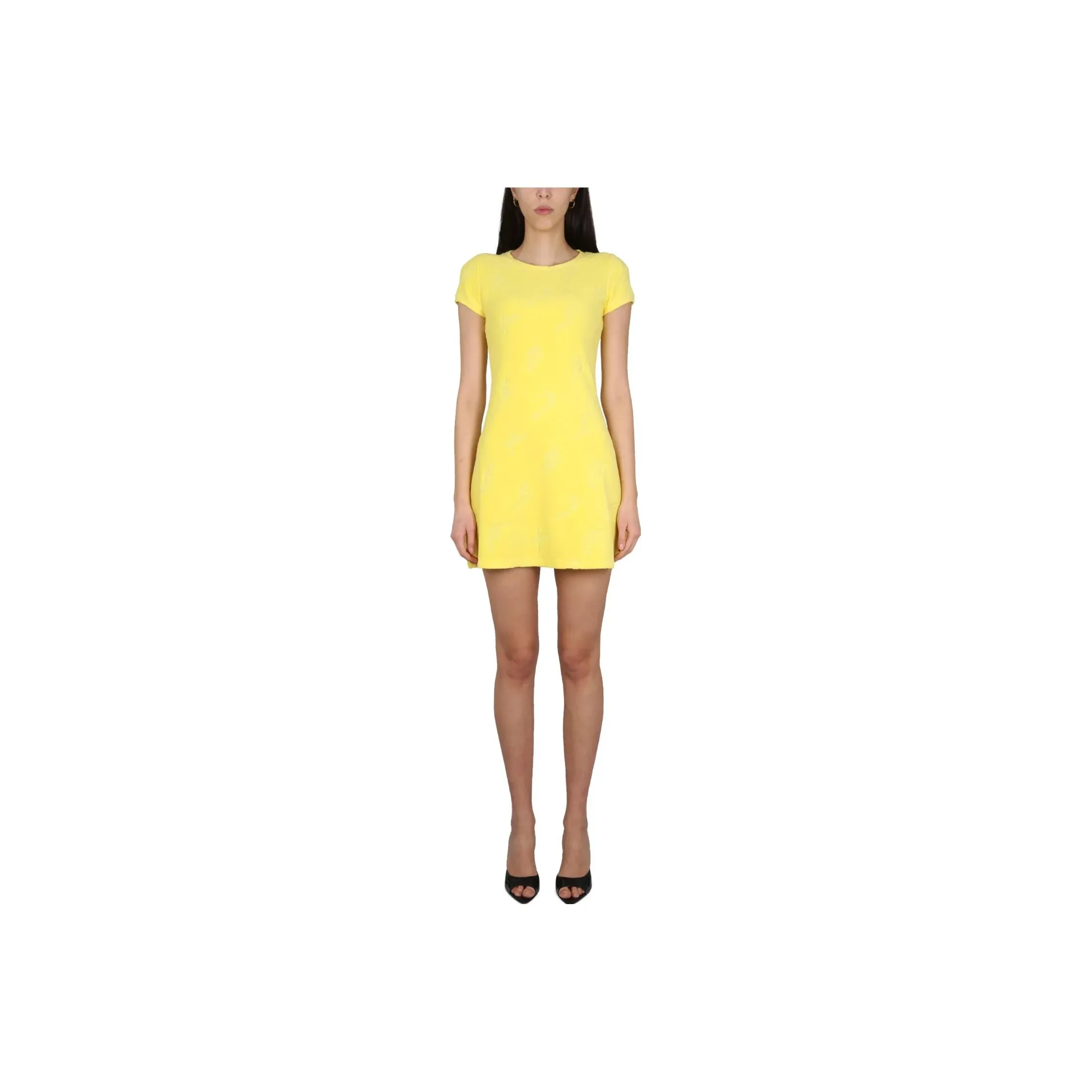 Dsquared2 Round Neck Flared Mini Dress