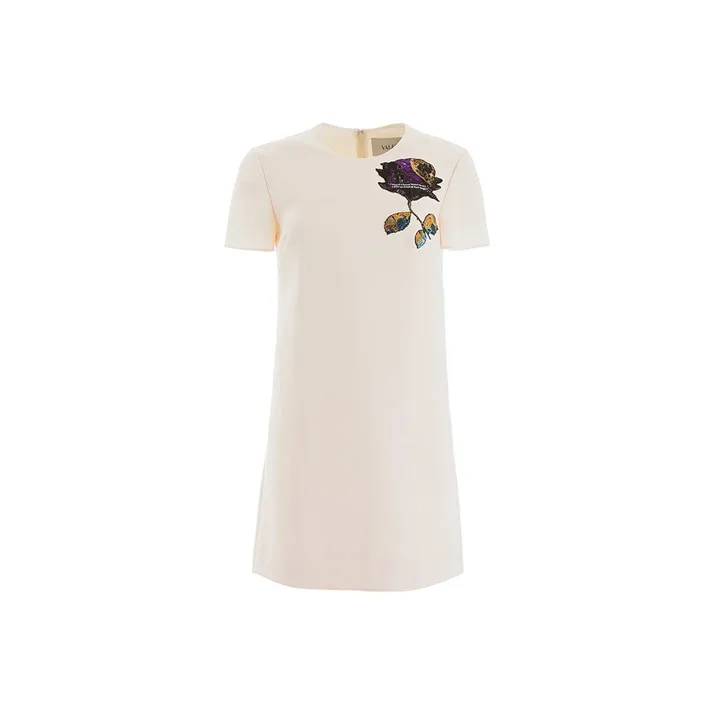 Valentino Short Sleeved Dresses Women's White