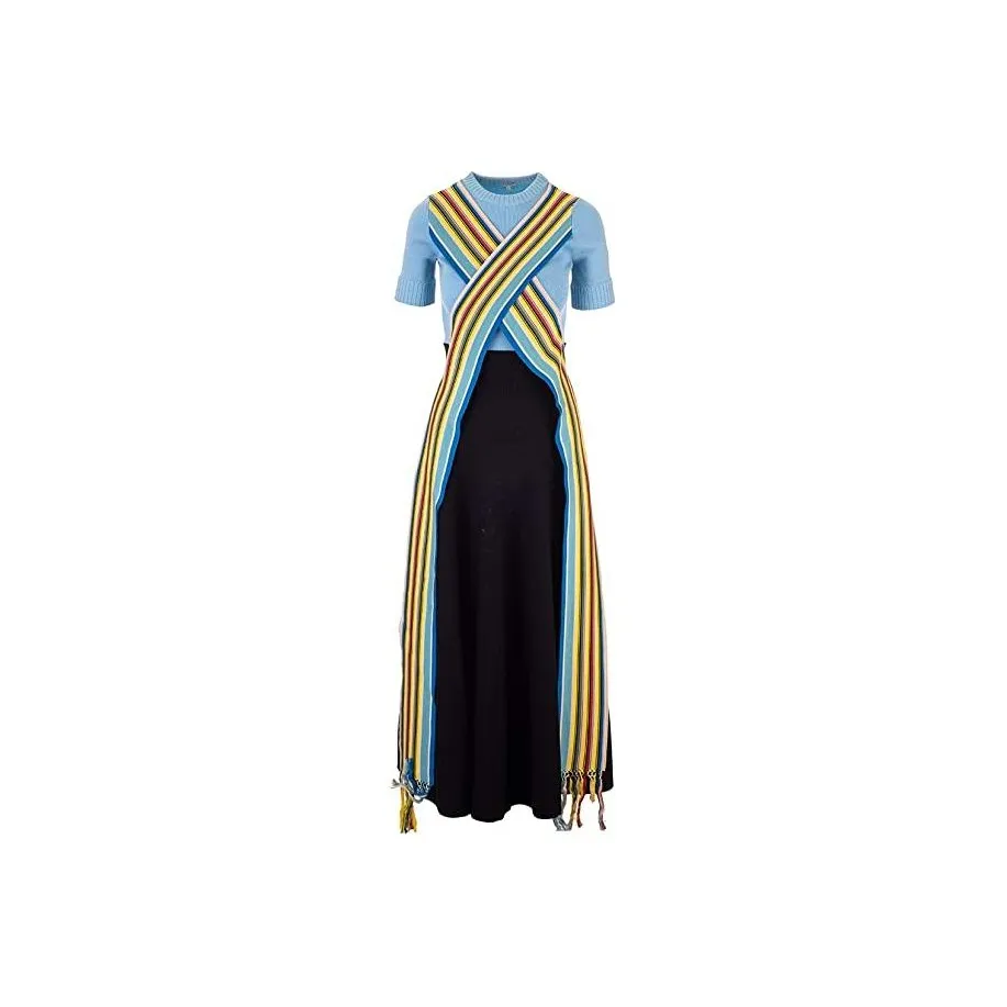 LOEWE Short Sleeved Dresses Women's Multicolor
