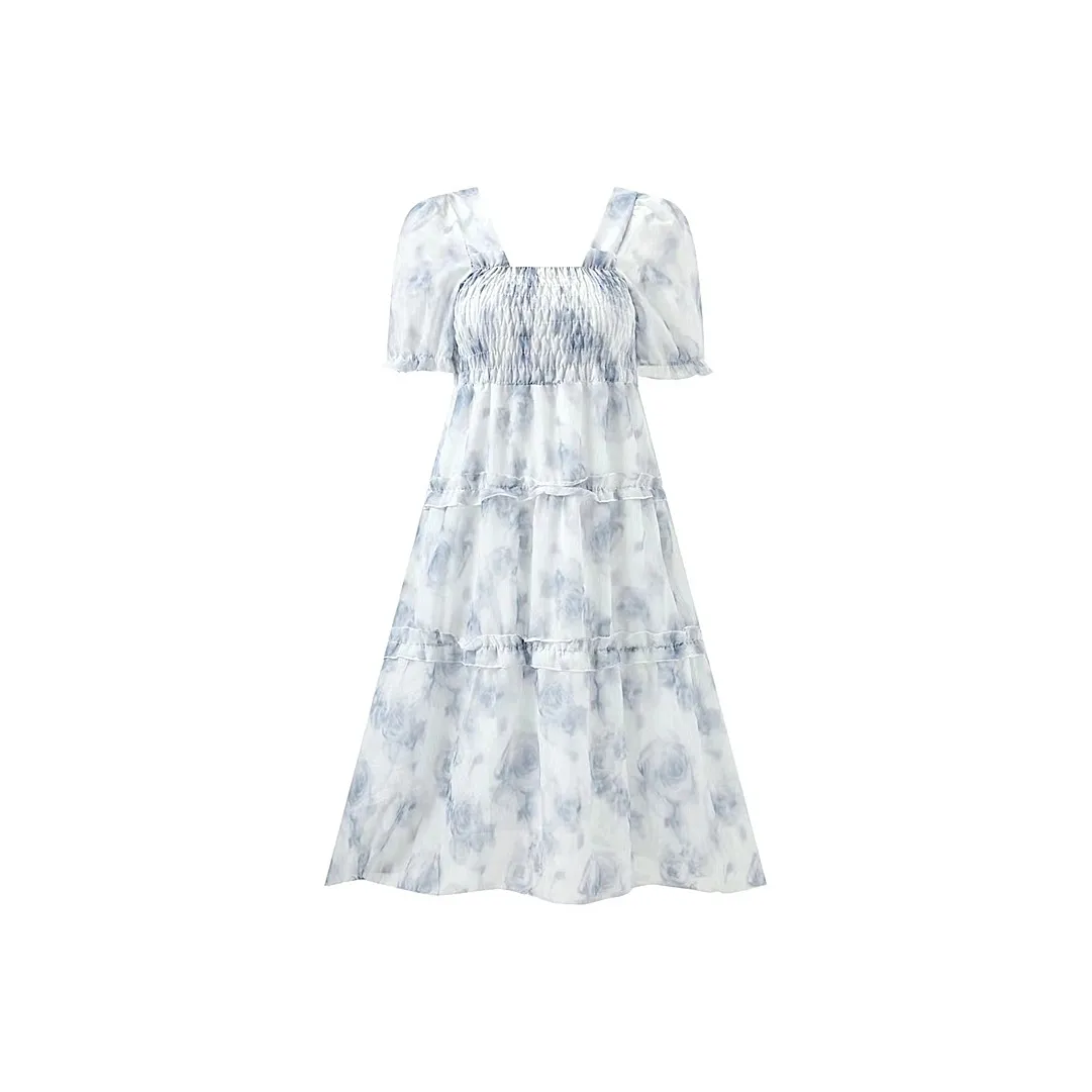 Incolore Short Sleeved Dresses Women's Blue