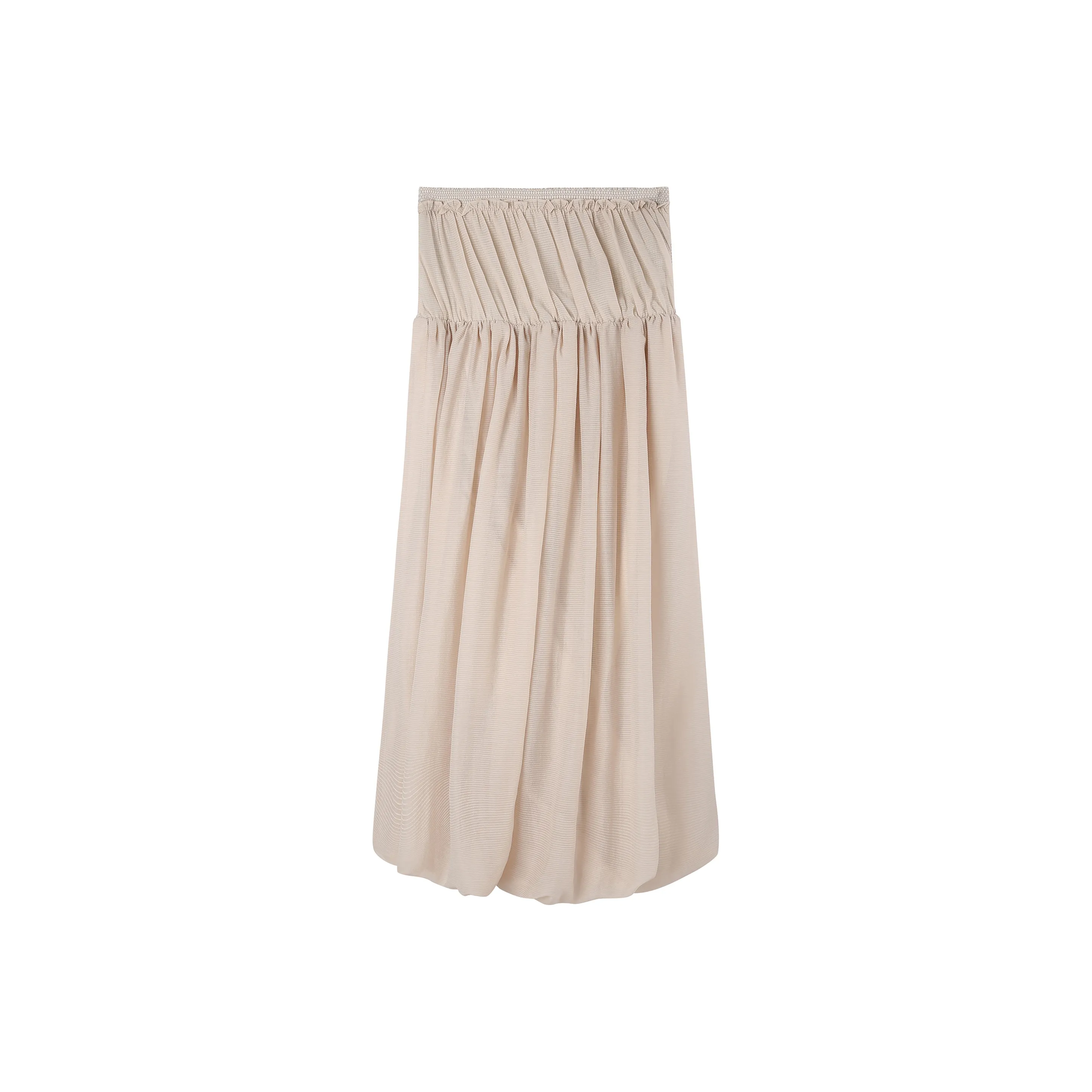 BIENKIMIIYE SS22 Платье без бретелек CAMEL