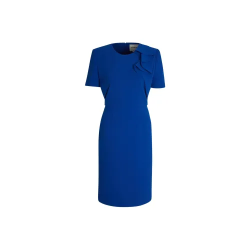 ROLAND MOURET Blue Женские Короткие Платья с Рукавами