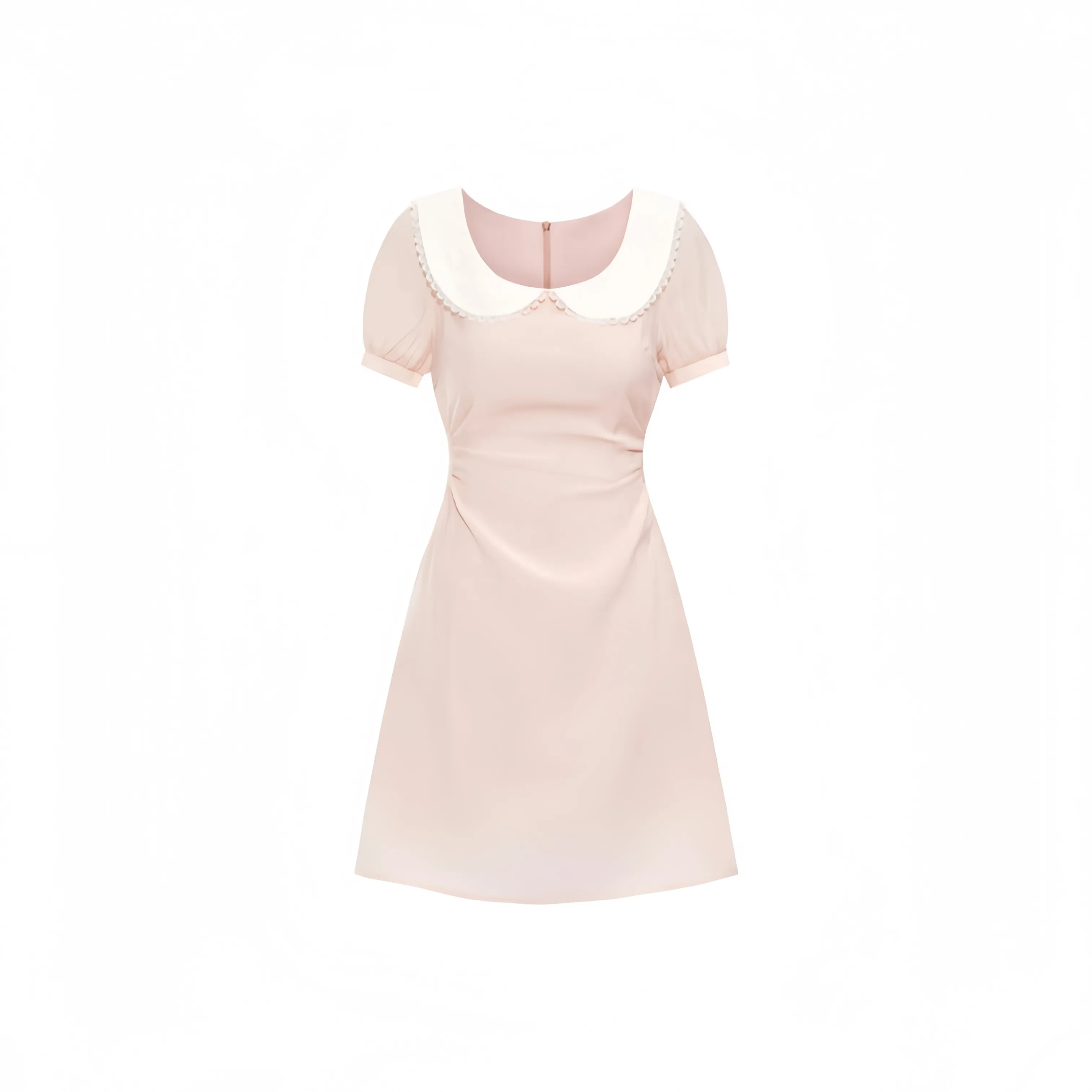 TASTILY Короткое платье с короткими рукавами женское розовое