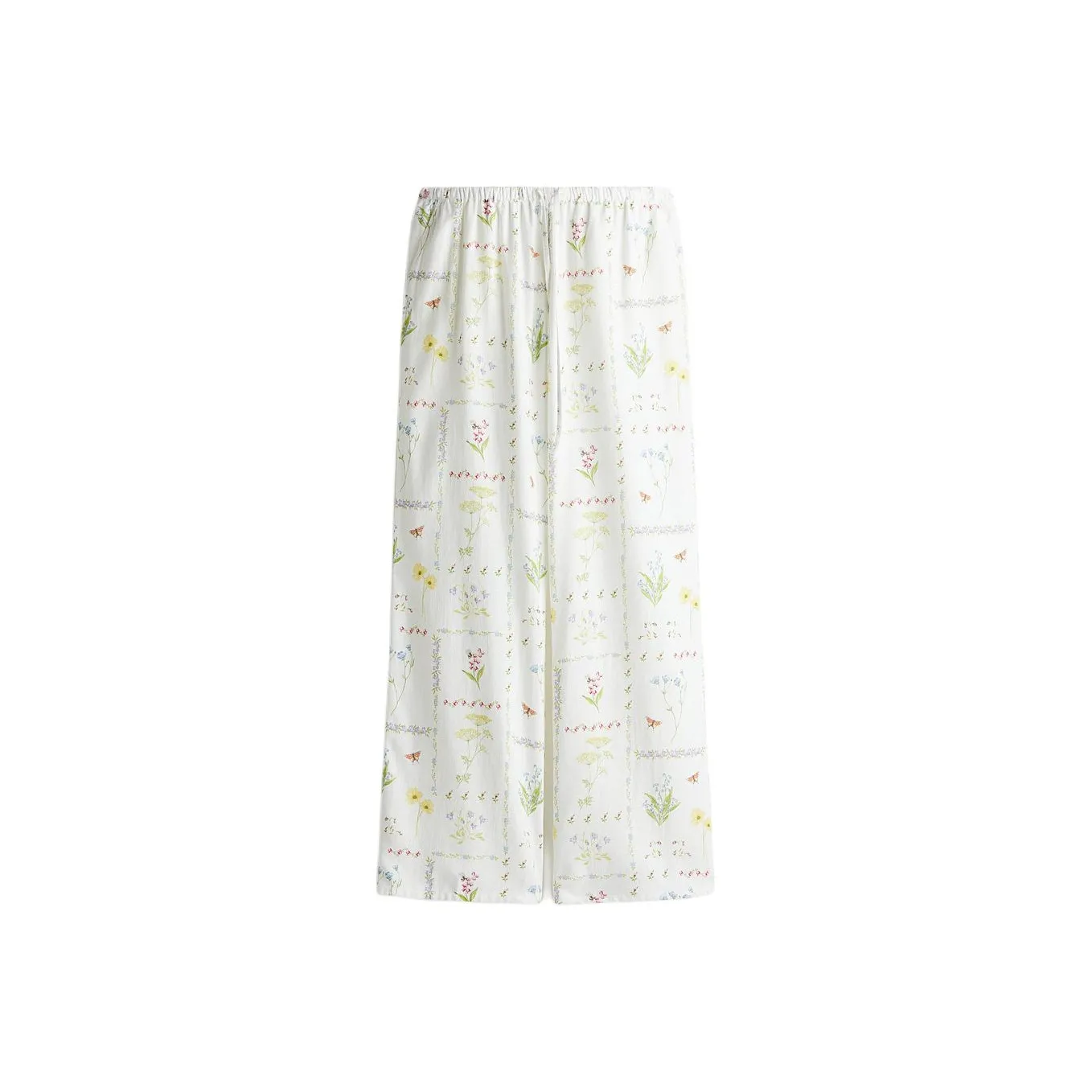 H&M Casual Pants Women's Cream/Floral