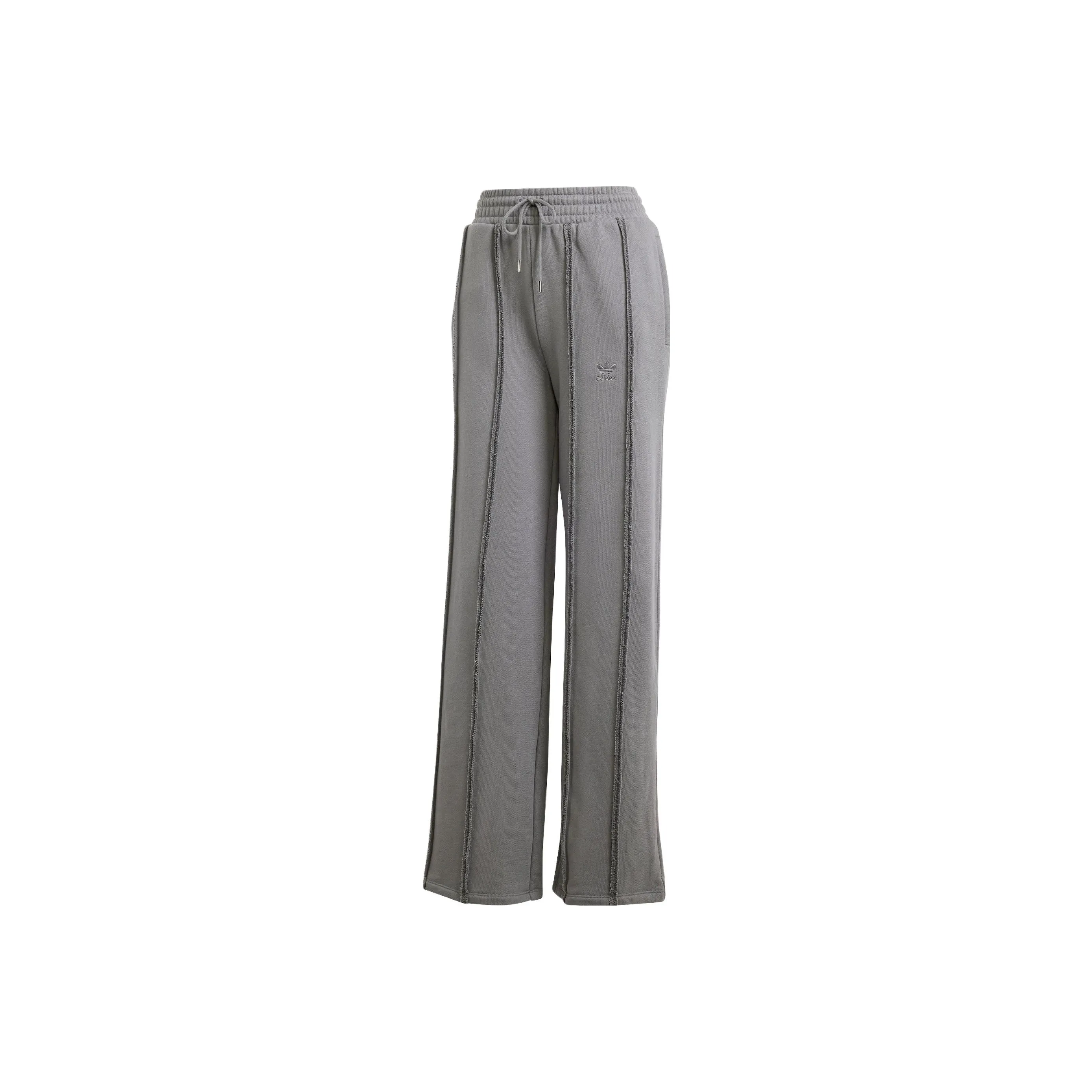 Adidas Originals DISTRESSED SWEAT PANTS Knitted Sports Pants Women's Gray