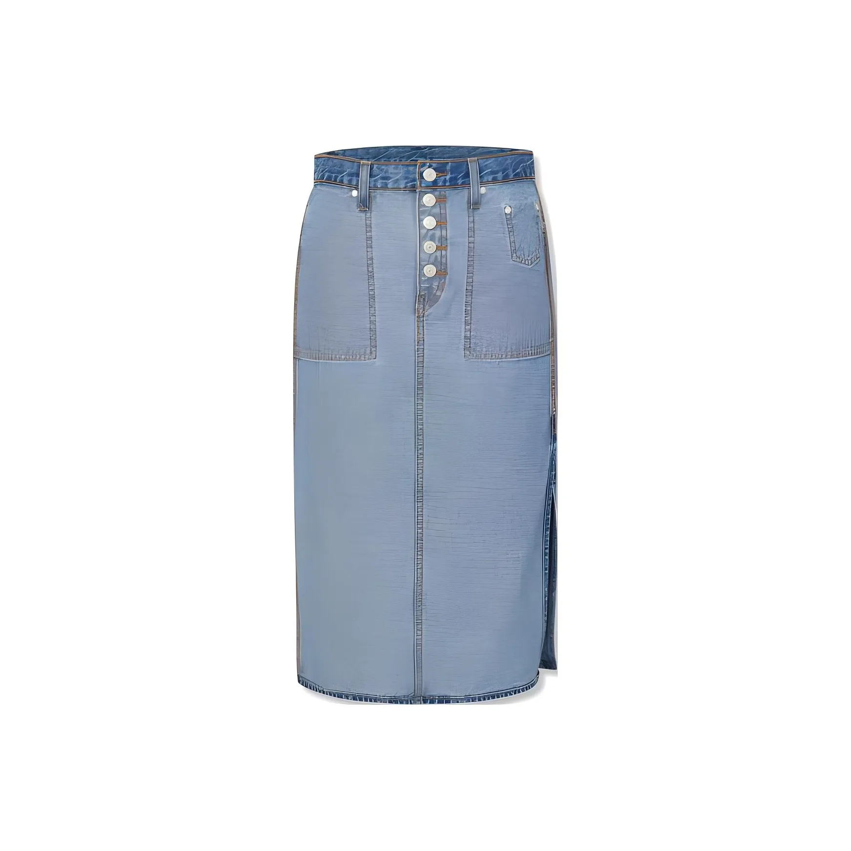 Levi's Деним Длинная Юбка Женская Синяя