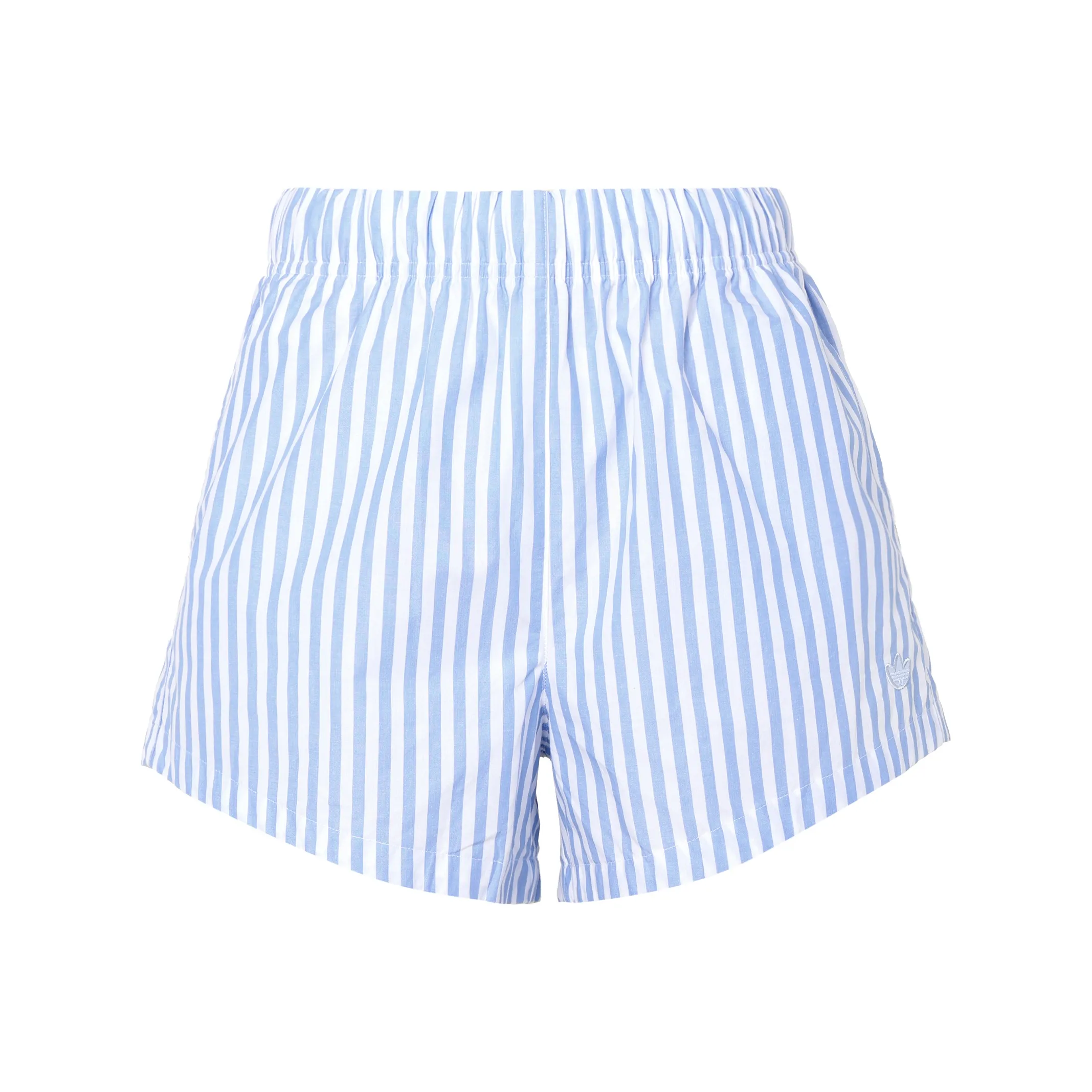 Adidas Originals Essential Casual Shorts Women's Blue With White Lettering