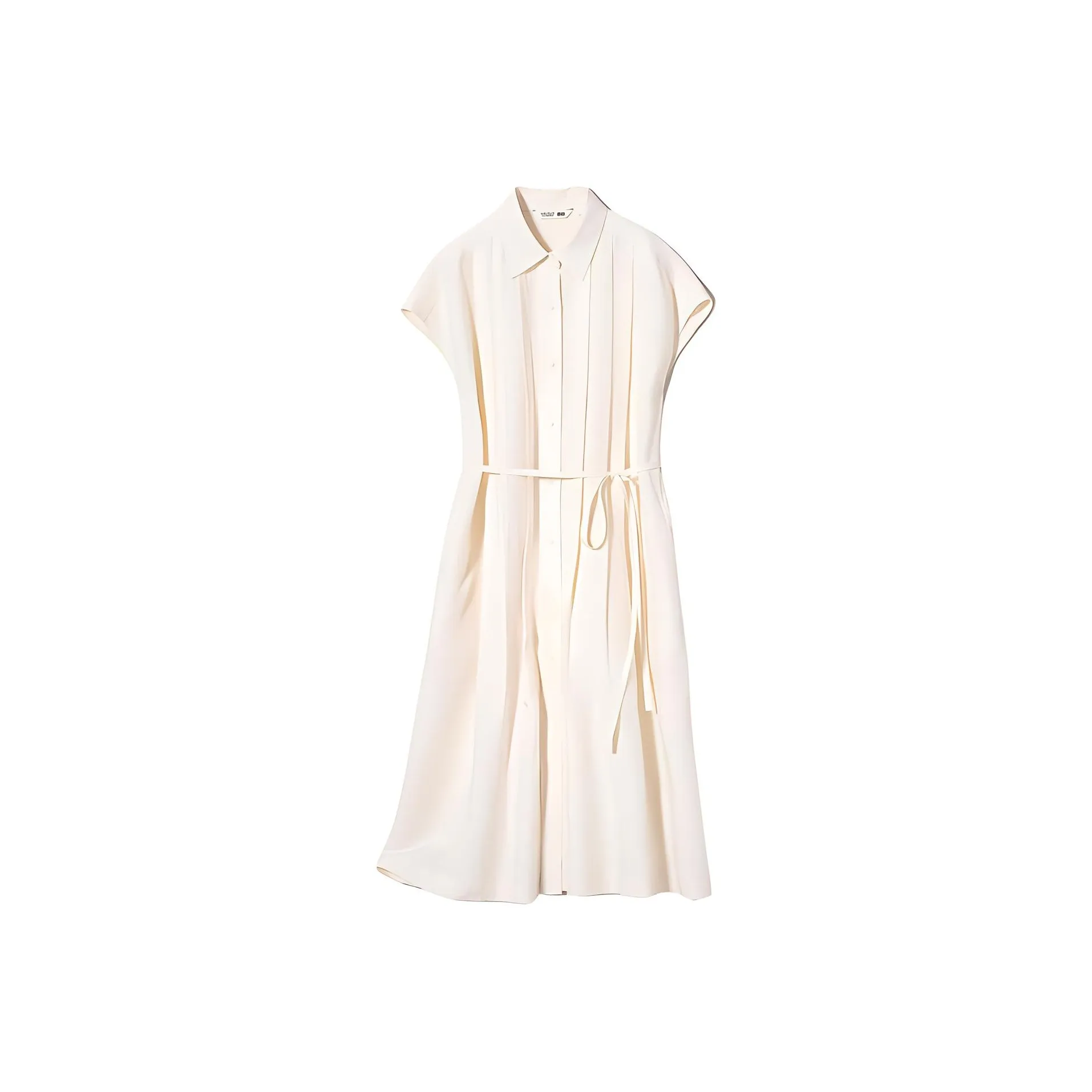 UNIQLO Short Sleeved Dress Women's Light Beige