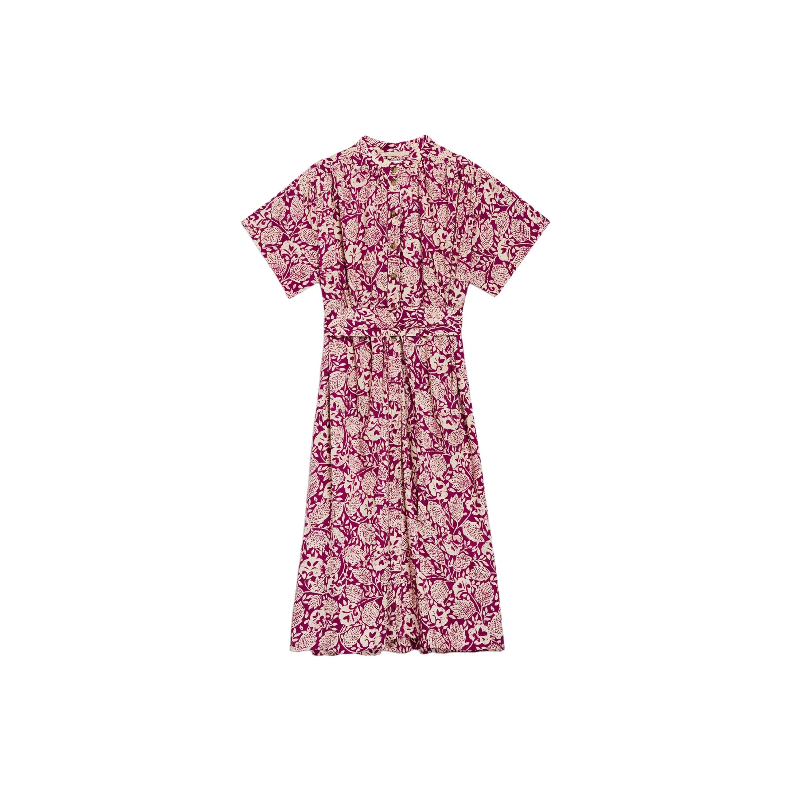 Vanessa Bruno Short Sleeved Dress Women's Purple Pink