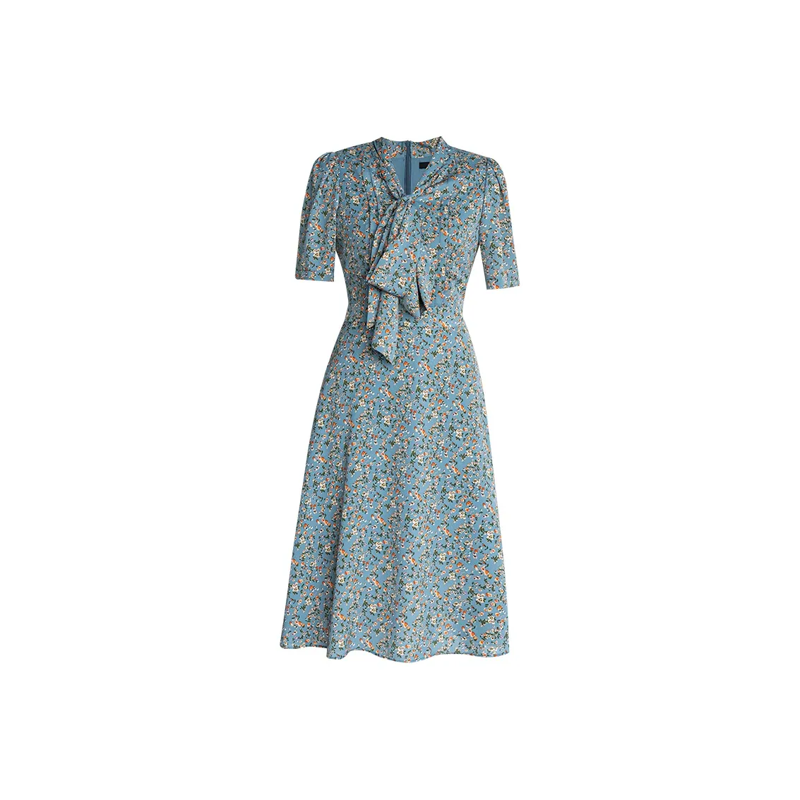 ROEYSHOUSE SS22 Short Sleeved Dress Women's Blue