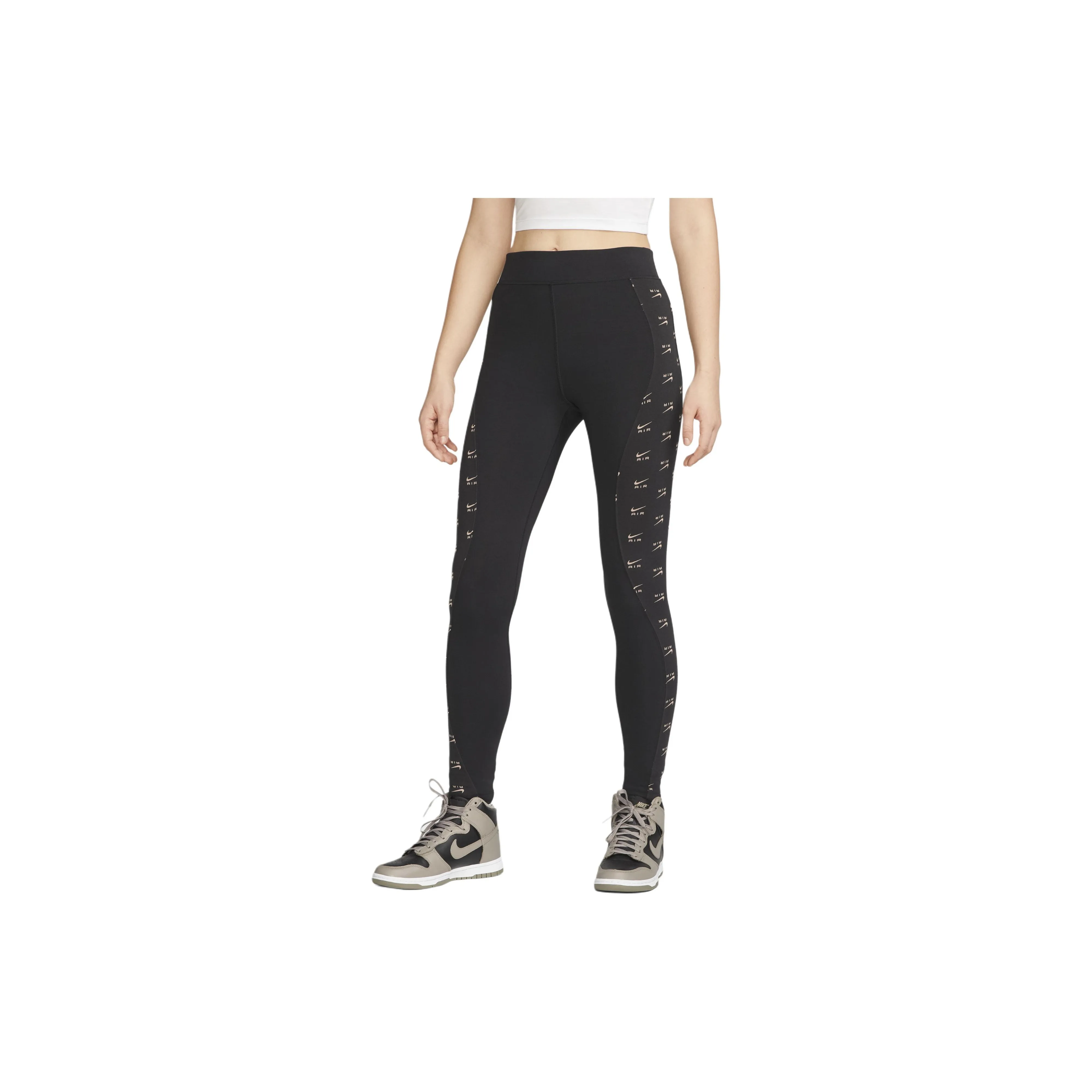 Nike Women's Air All Over Logo Leggings Black