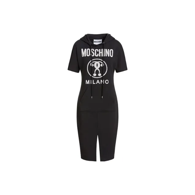 MOSCHINO Short Sleeved Dresses Women's Black