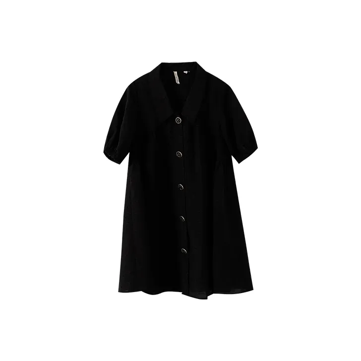 YUMOMO STAR A Линия Юбка Платье Элегантный Черный