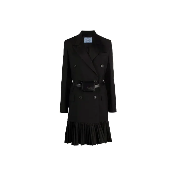 PRADA Long Sleeved Dresses Women's Black