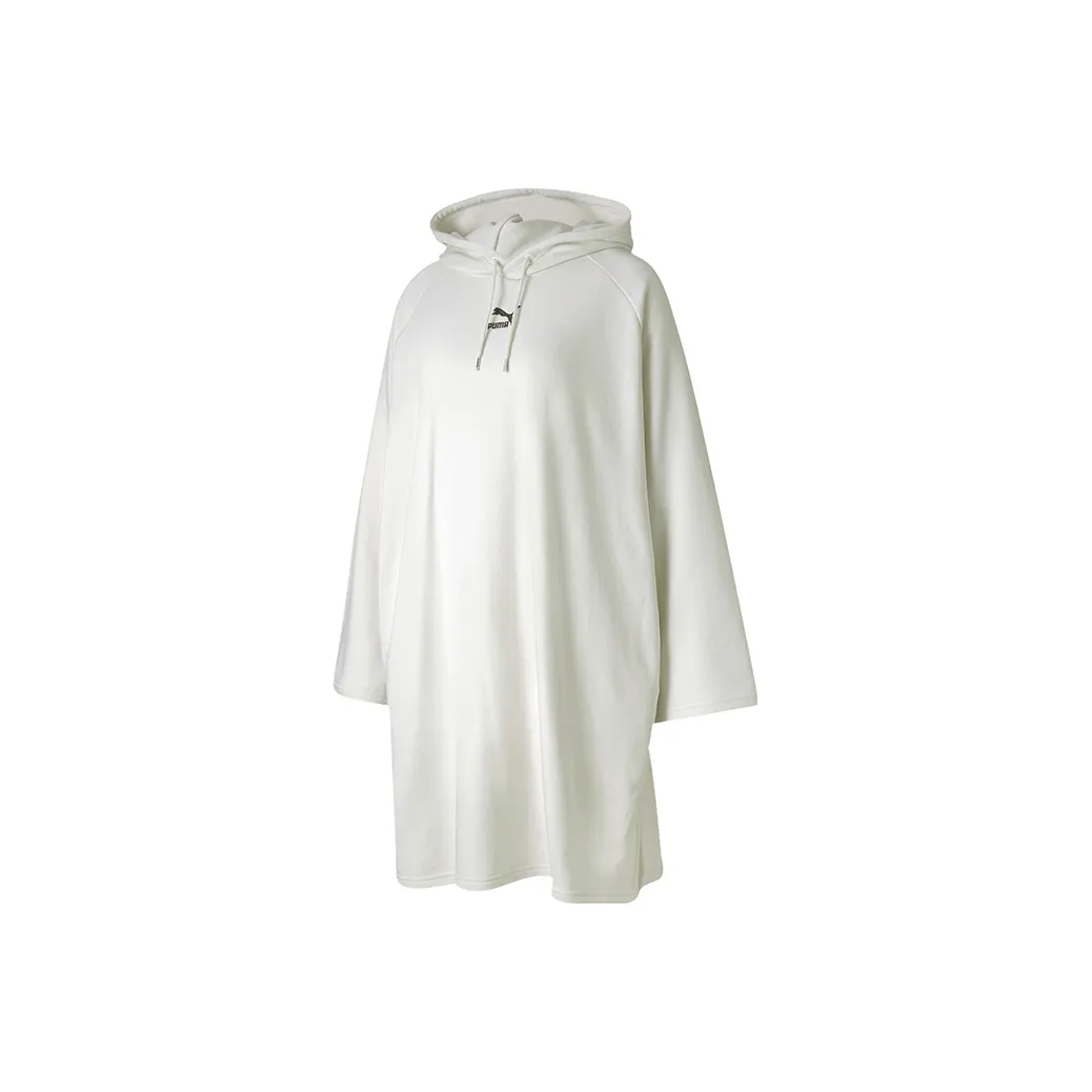 PUMA Дымчато-серый Женские Длинные Платья с Рукавами