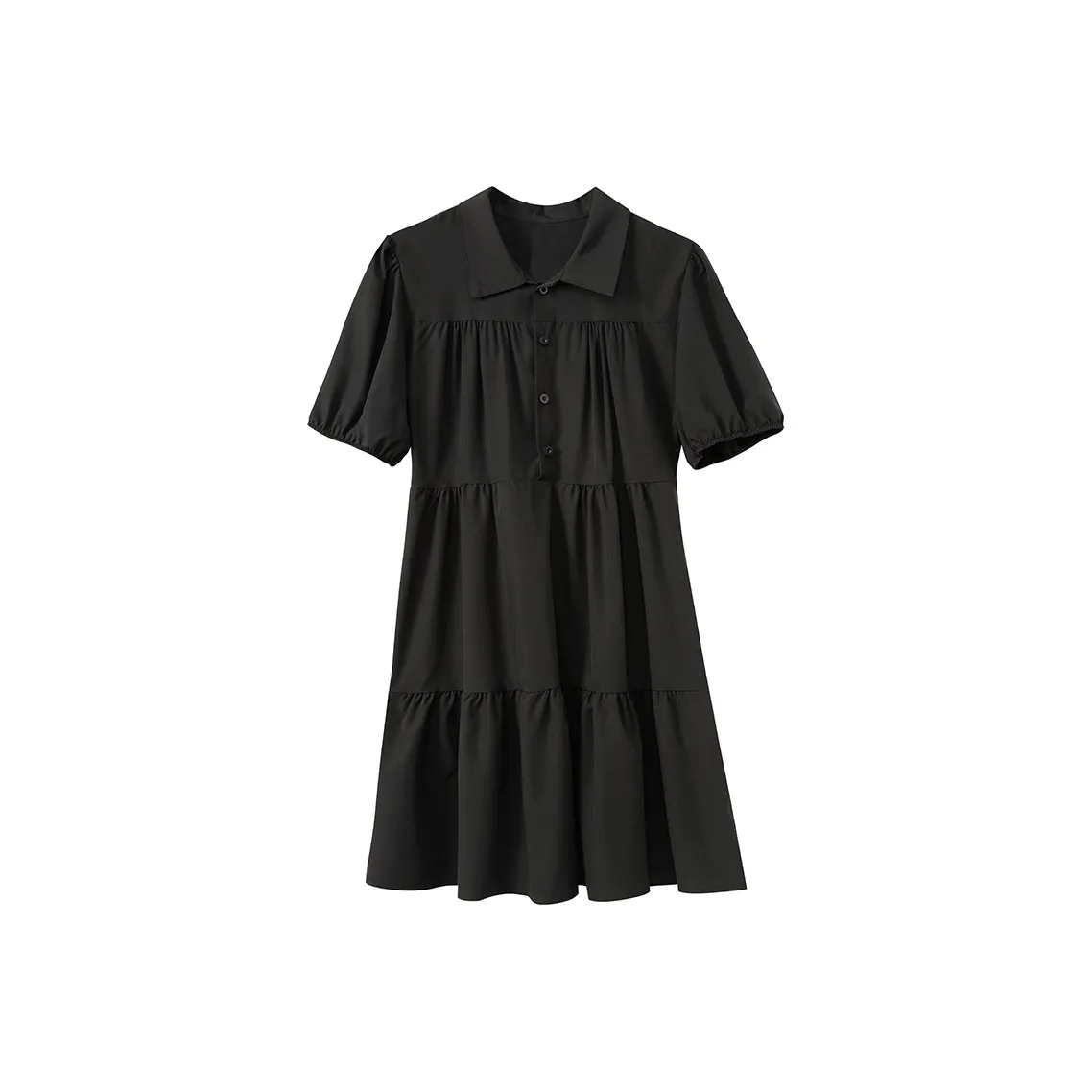 Adeworn Short Sleeved Dress Women's Black
