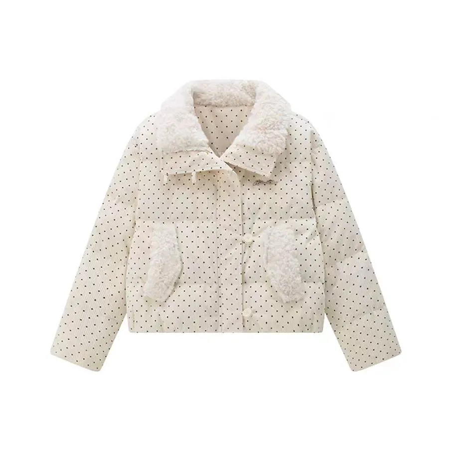 RTNH Хлопковый пуховик женский цвет экрю