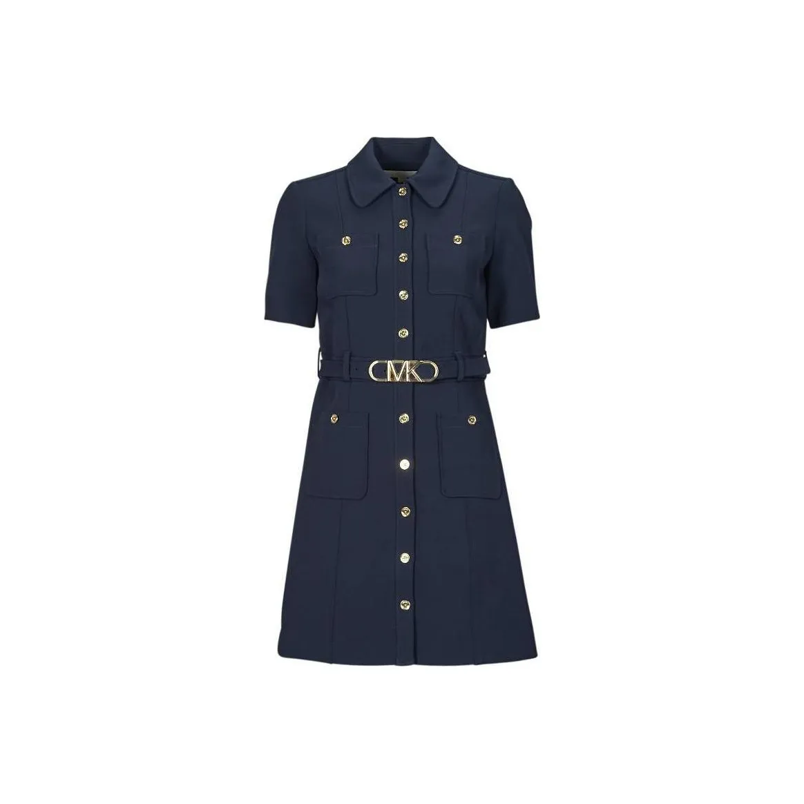 MICHAEL KORS MMK Short Sleeved Dress Women's Midnight Blue