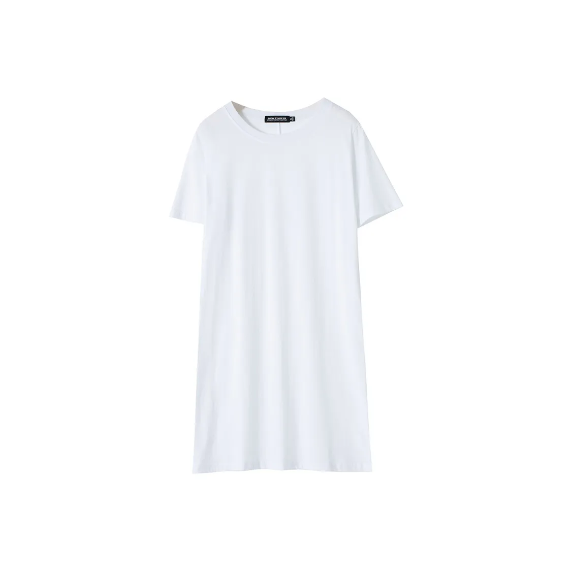 SOON FLOWER Короткий рукав Платье Женское Белое