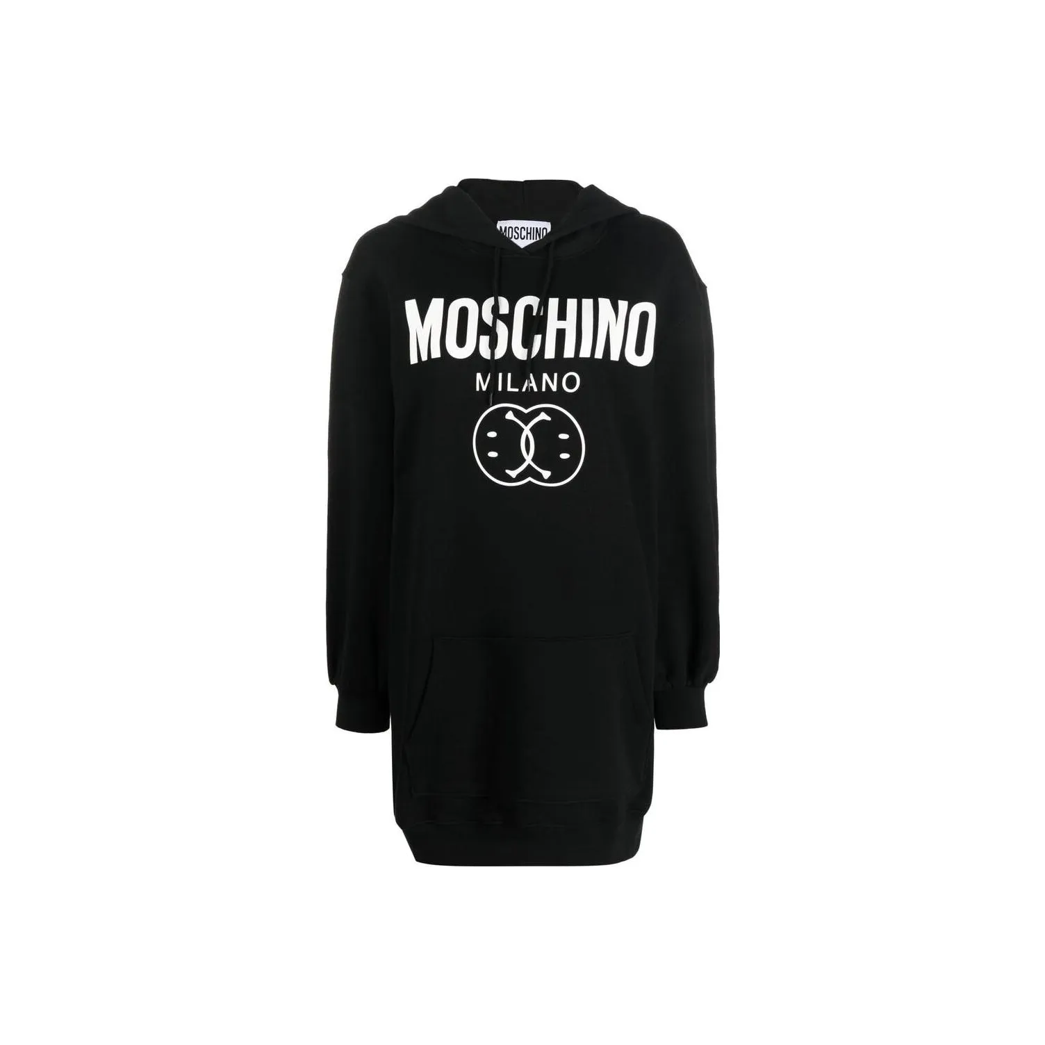 MOSCHINO Черное Женское Длинное Платье с Рукавами