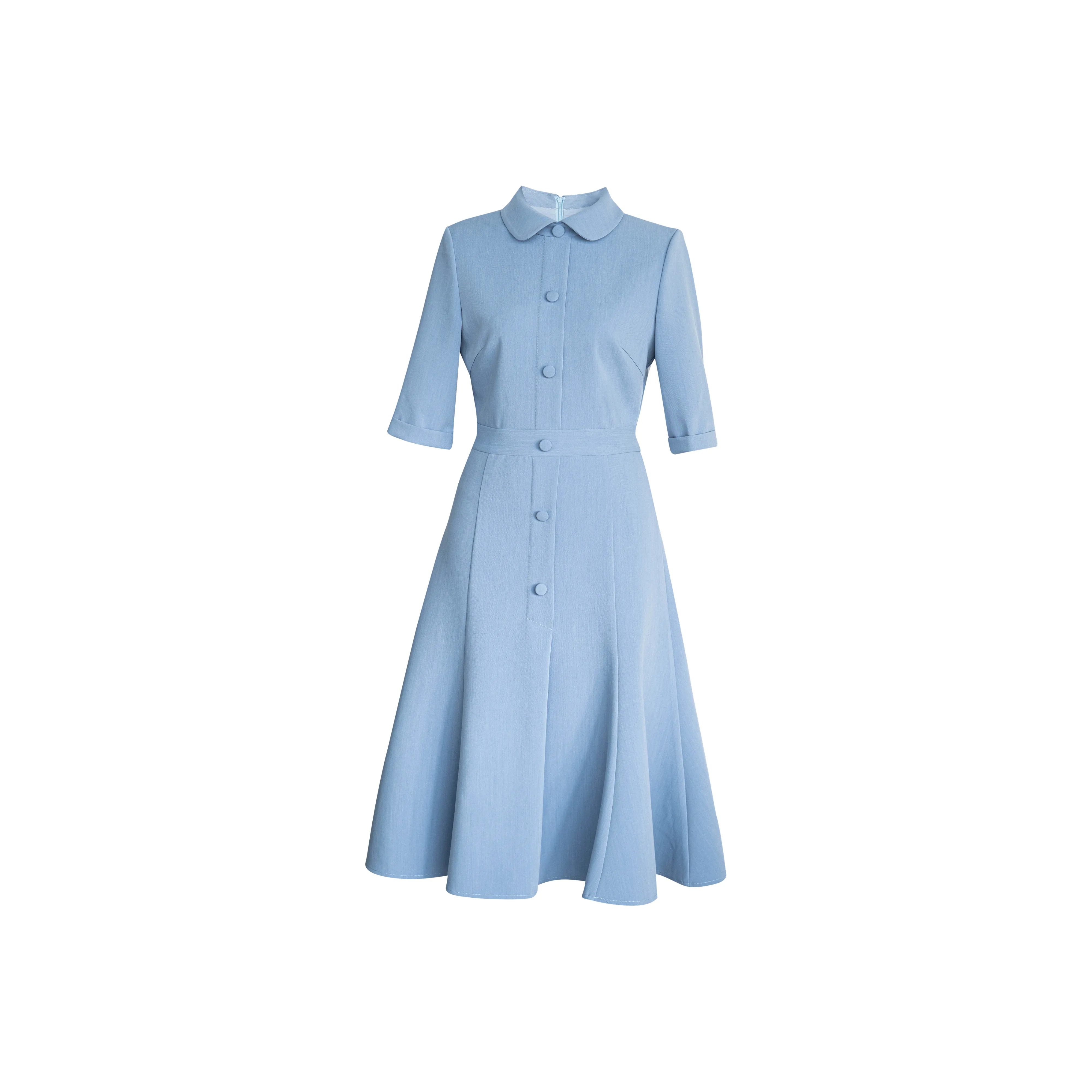 ROEYSHOUSE Short Sleeved Dress Women's Light Blue