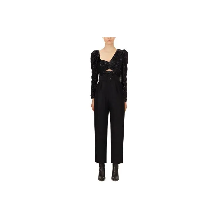 Self portrait SS22 Jumpsuit Women's Black