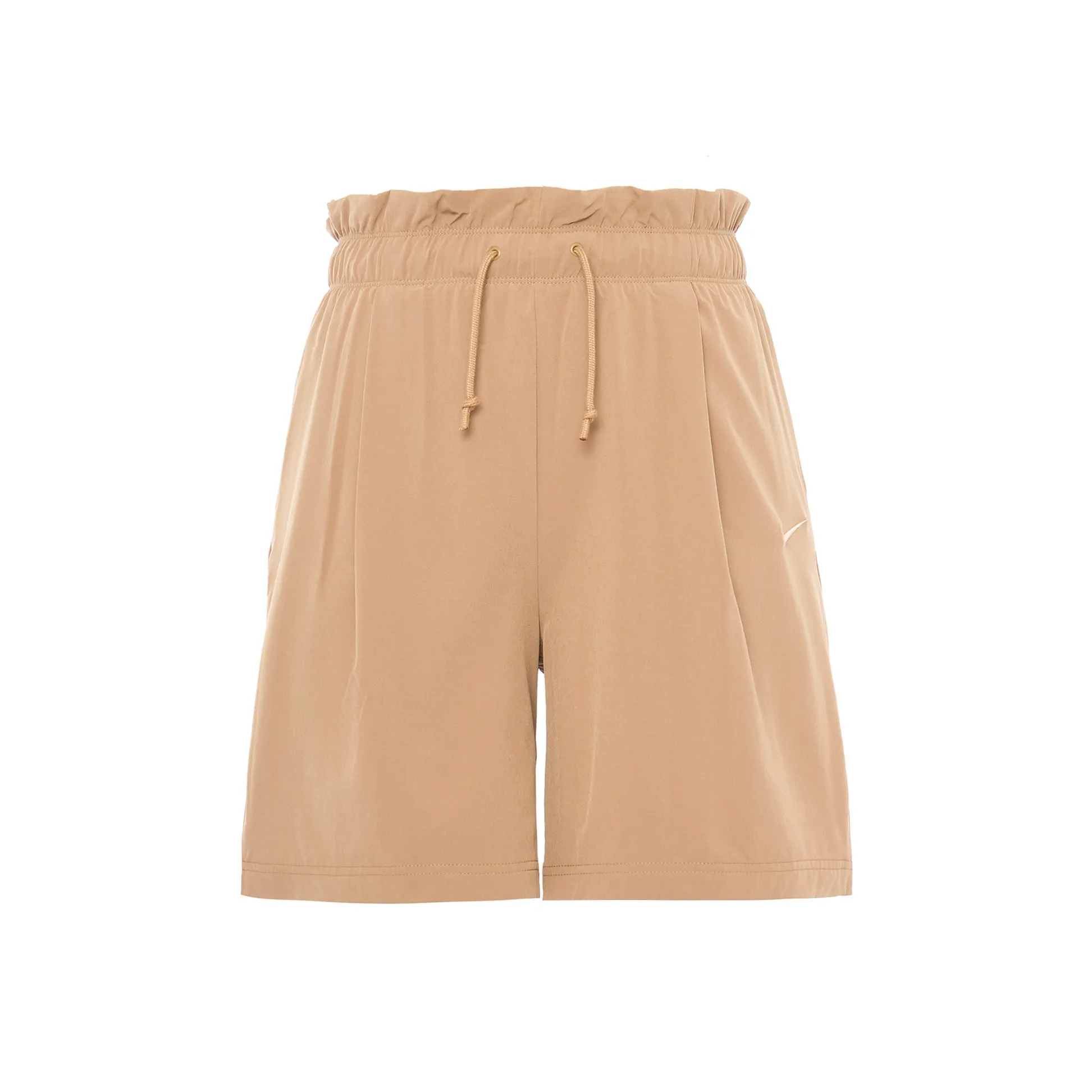 Nike Women'ss Drawstring Straight-Leg Shorts Brown