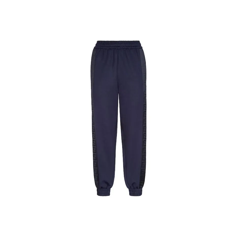 FENDI Knitted Sweatpants Women's Blue