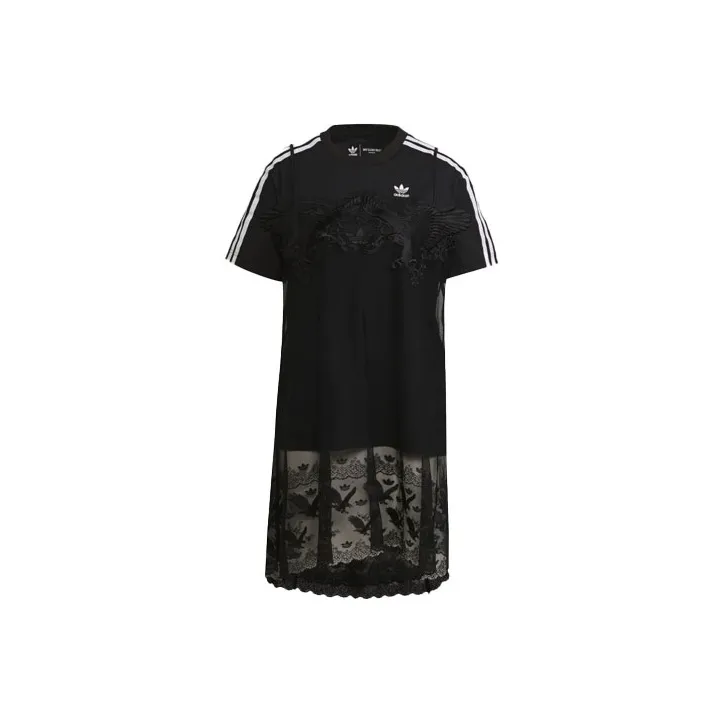 Adidas Originals Short Sleeved Dresses Women's Black
