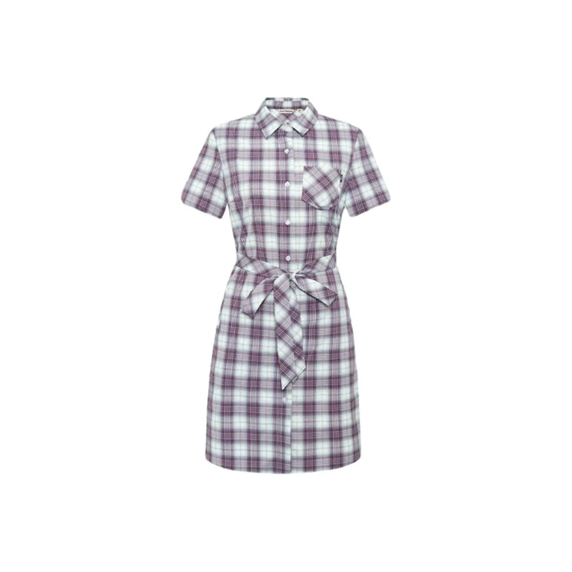 Hush Puppies Короткий рукав Платье Женское Синий Фиолетовый