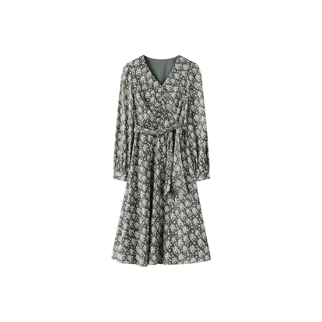 THE SEA LIFE Рубашка-платье мерцающего зеленого цвета