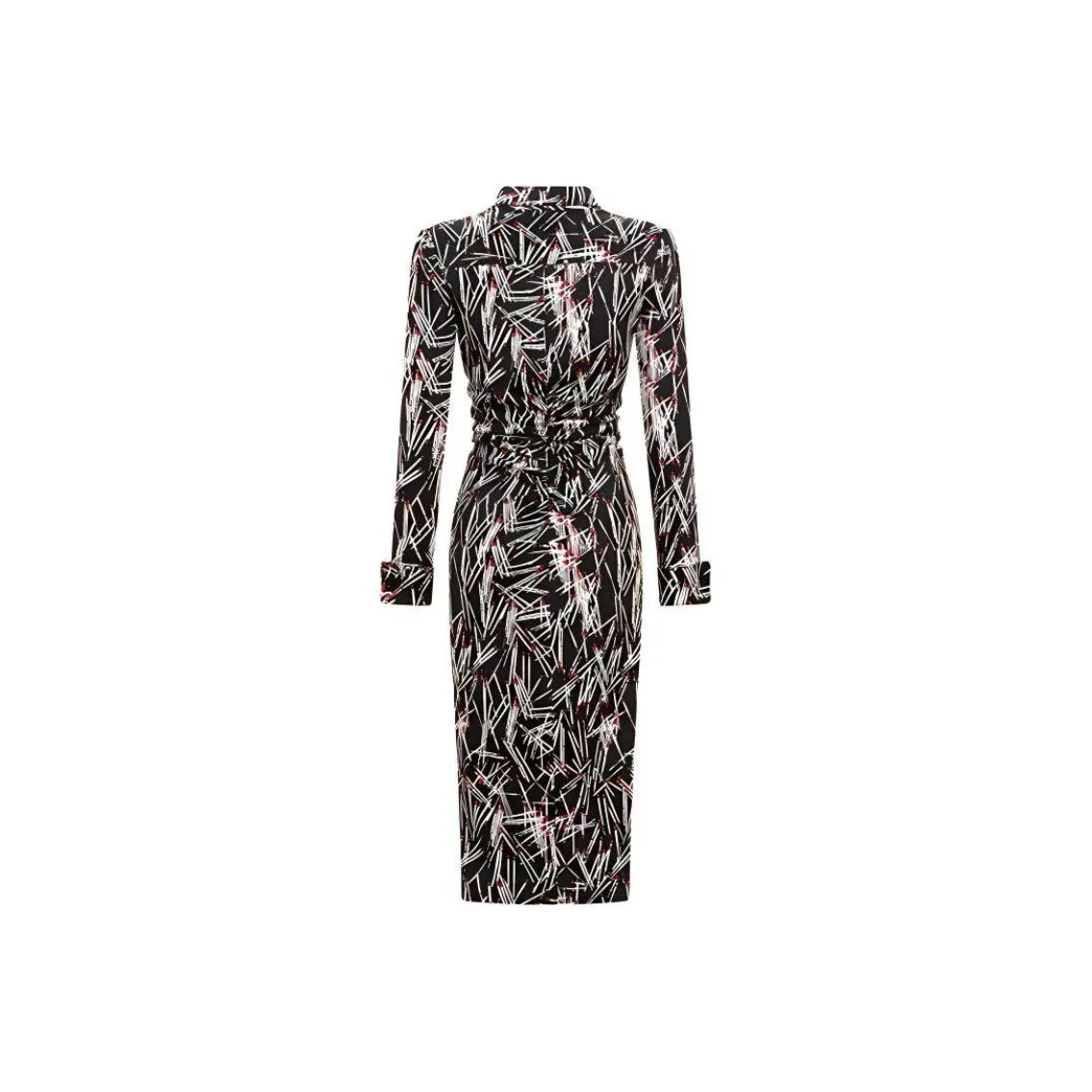 DVF Diane Von Furstenberg SS24 Длинное платье с длинными рукавами женское сказочное Matchstick