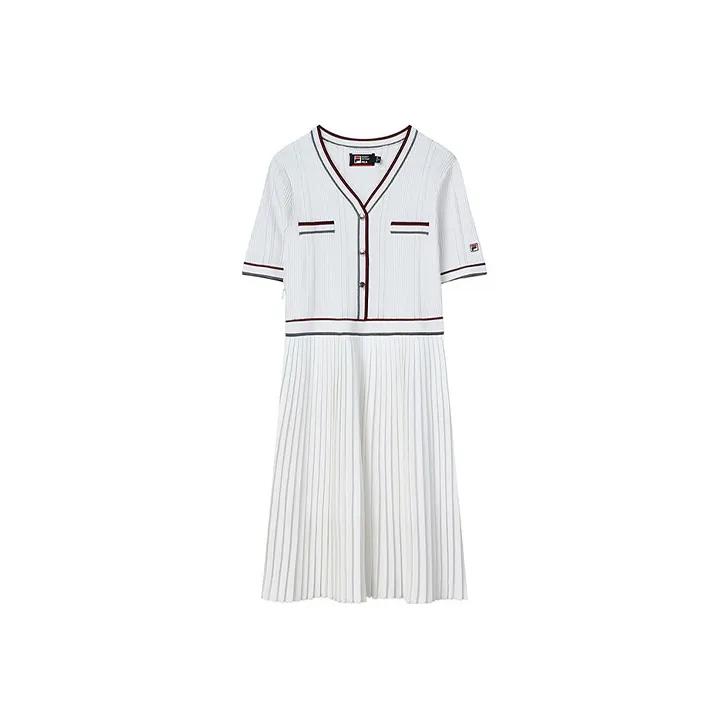 FILA Short Sleeved Dress Women's Standard White