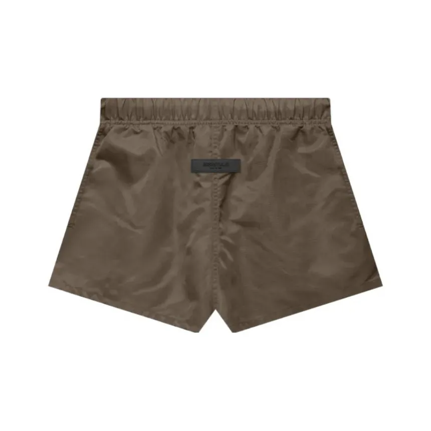 Fear Of God Essentials Women's Nylon Running Shorts Wood