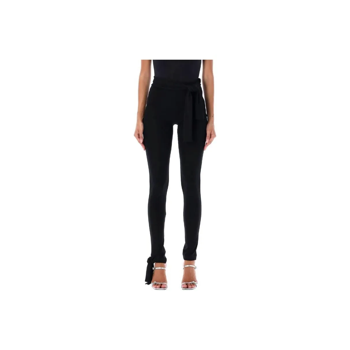 MSGM High Waist Ribbon Leggings