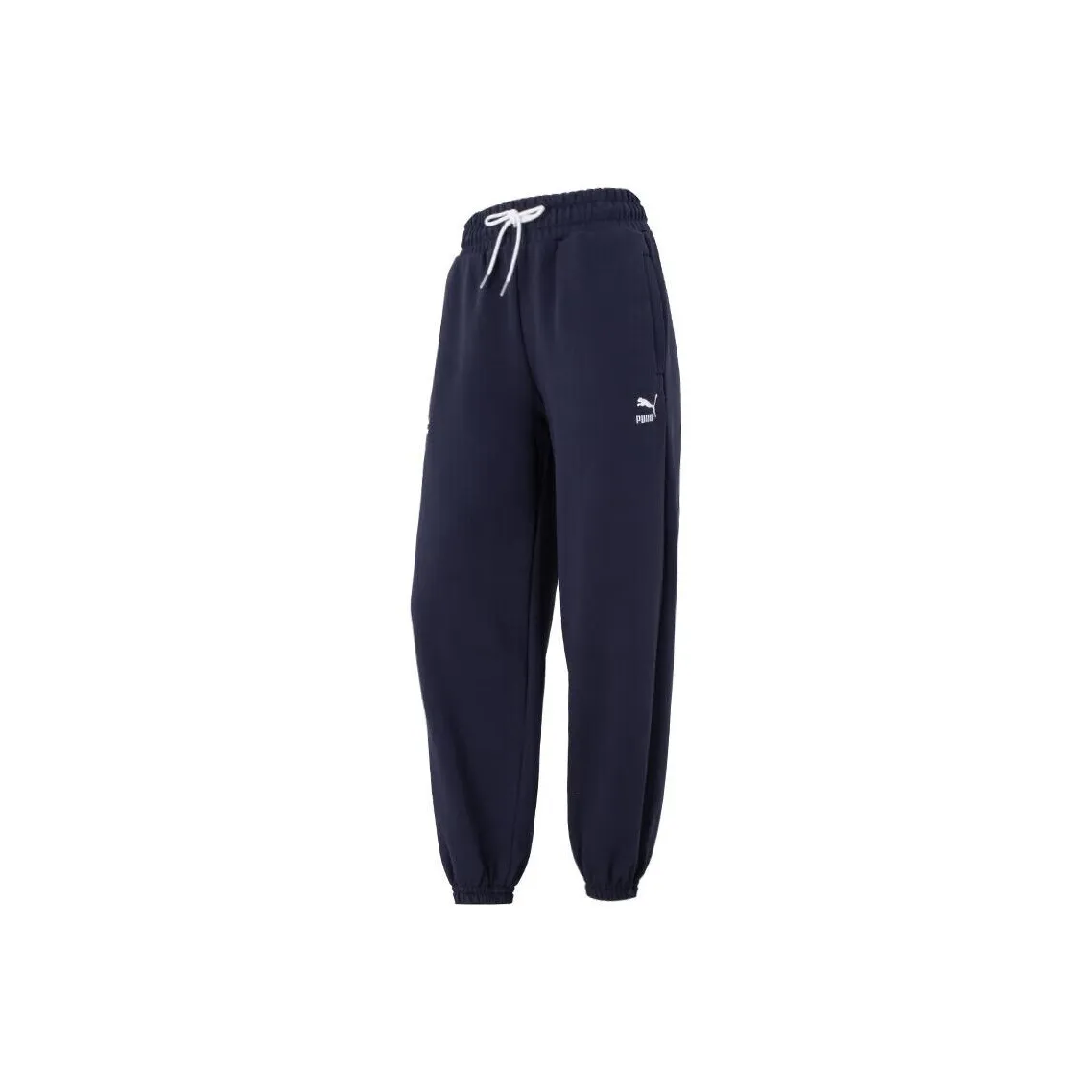 PUMA Knitted Sweatpants Women's Navy Blue
