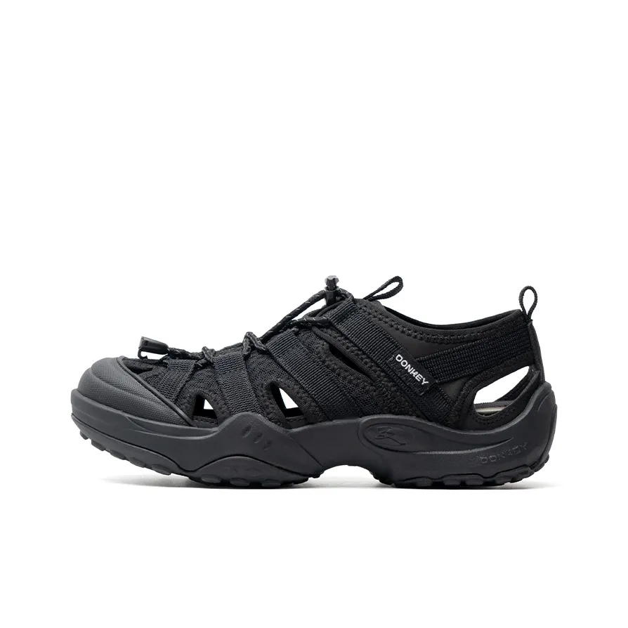 Mule Donkey Slip Resistant Waterproof River Trekking Shoes Unisex Charcoal Black
