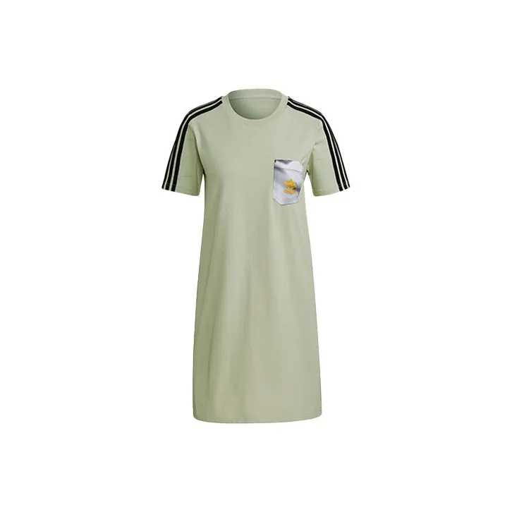 Adidas Originals Short Sleeved Dresses Women's Green