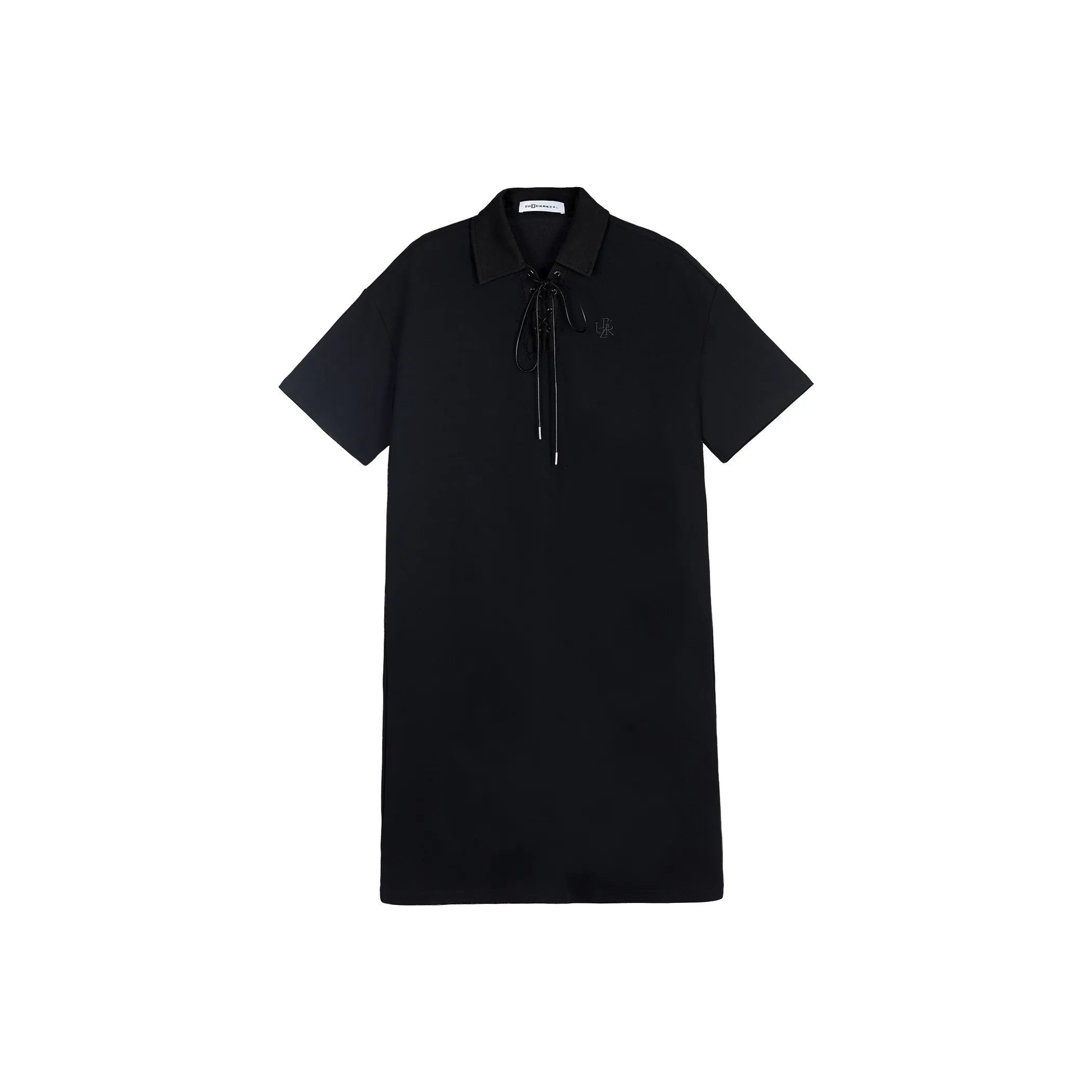 ZUOBEIKA Короткий рукав Платье Женское Черное