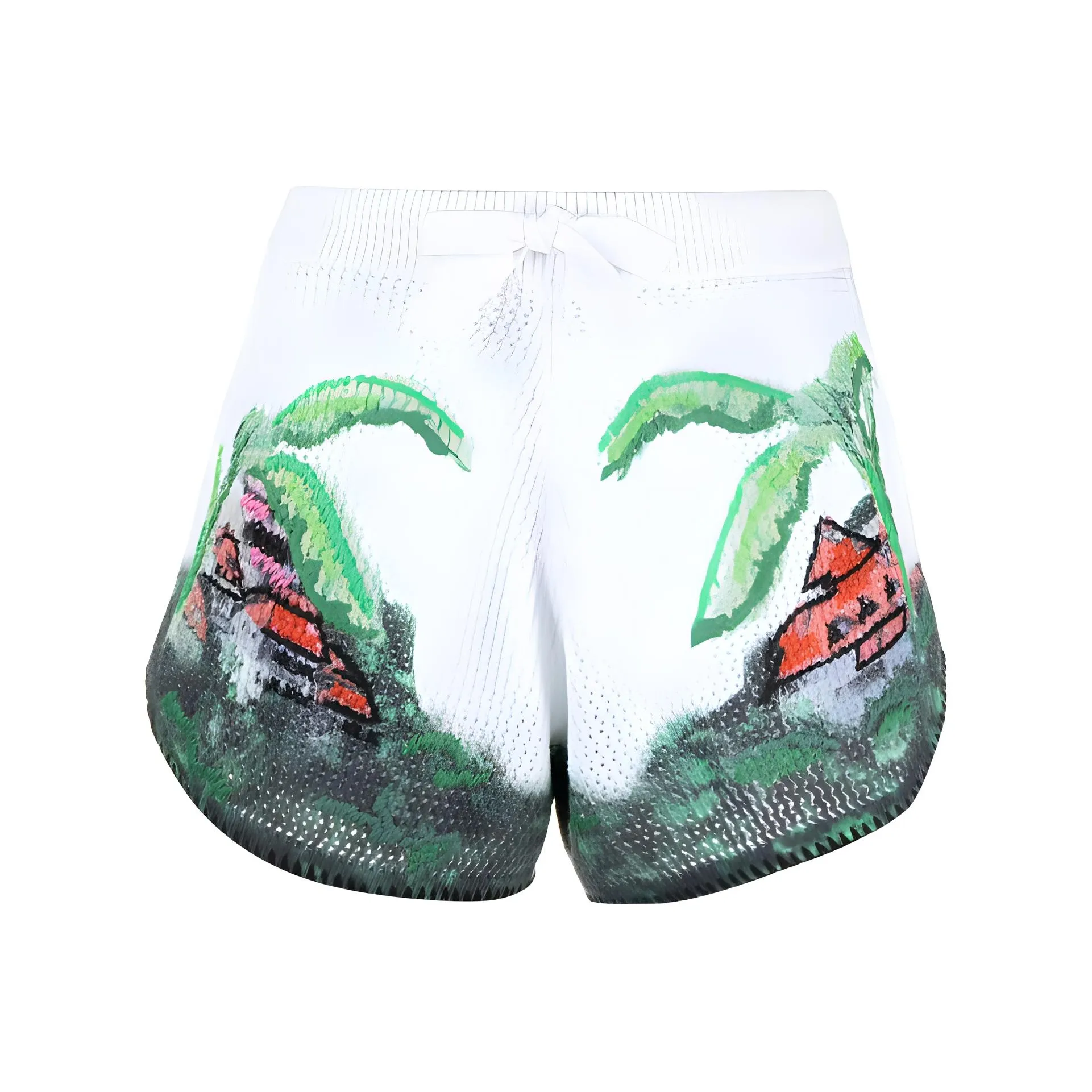 AMIRI Logo Patch Crochet Knit Shorts