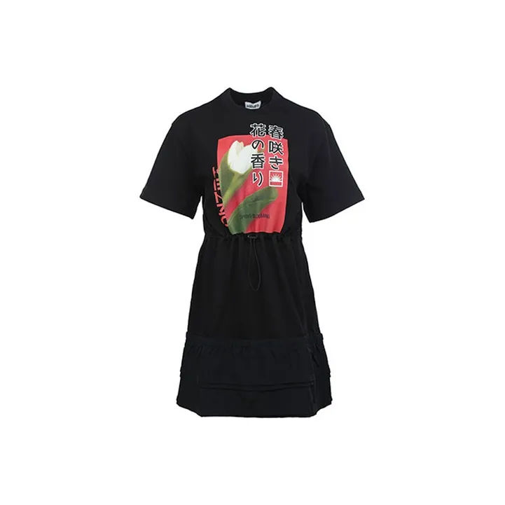 KENZO Короткий рукав Платье Женское Черное