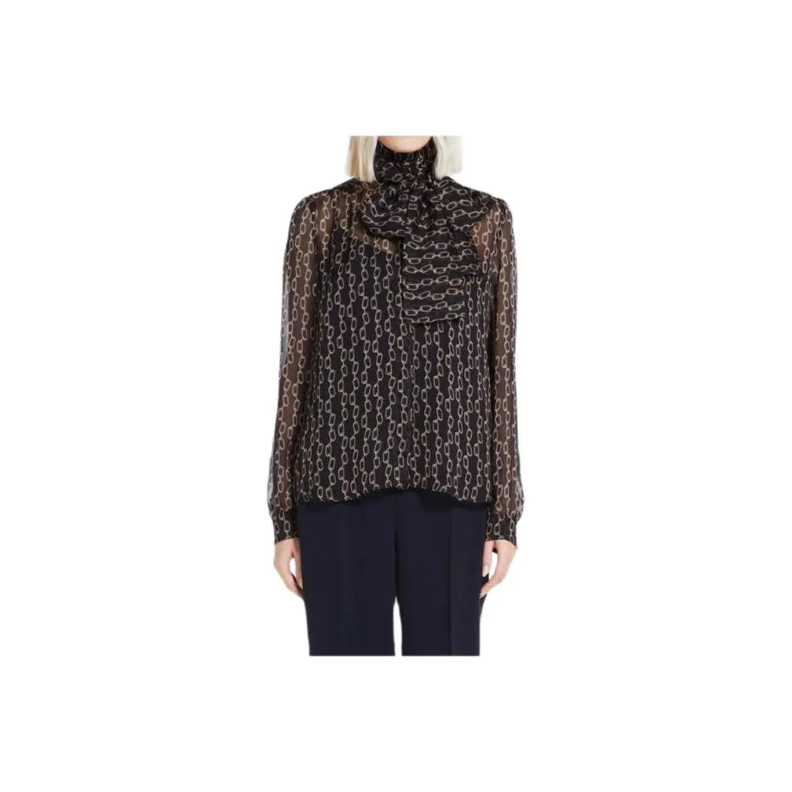 MaxMara Studio Рубашка Женская Черная