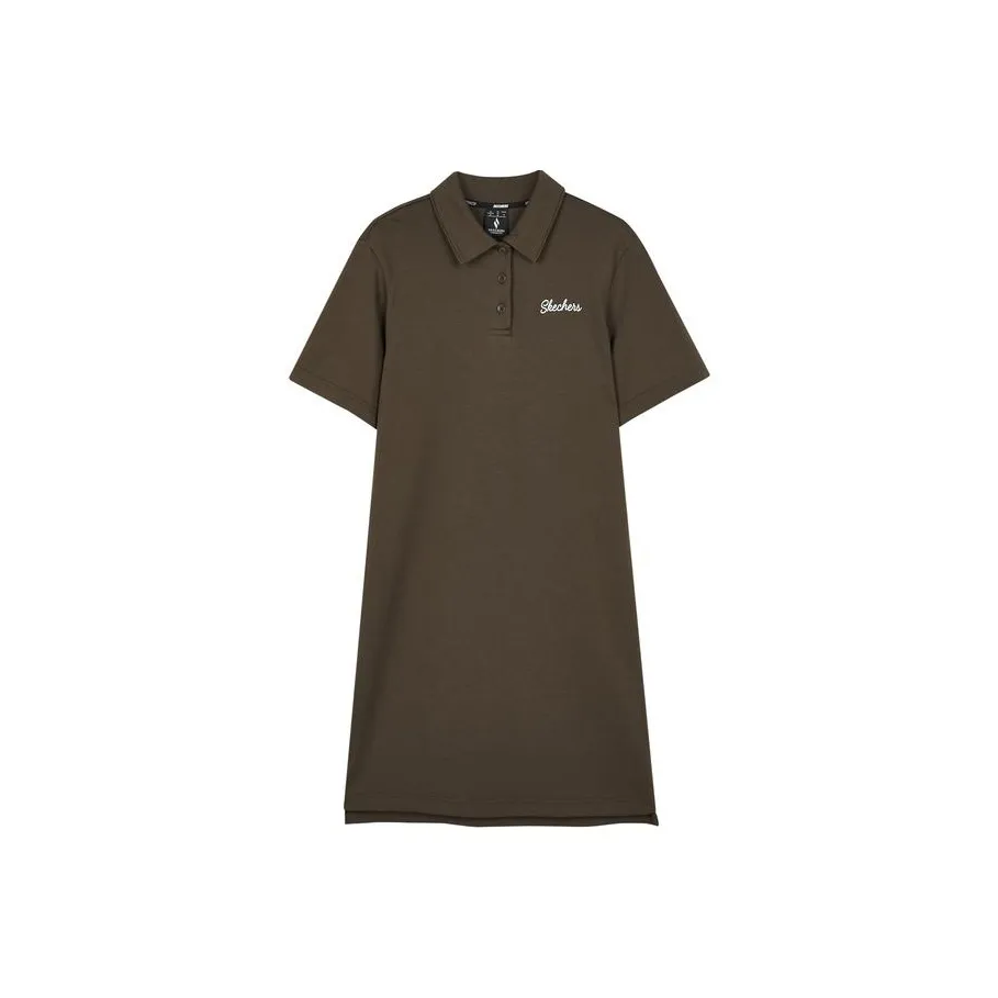 Skechers Short Sleeved Dress Women's Hot Melt Chocolates