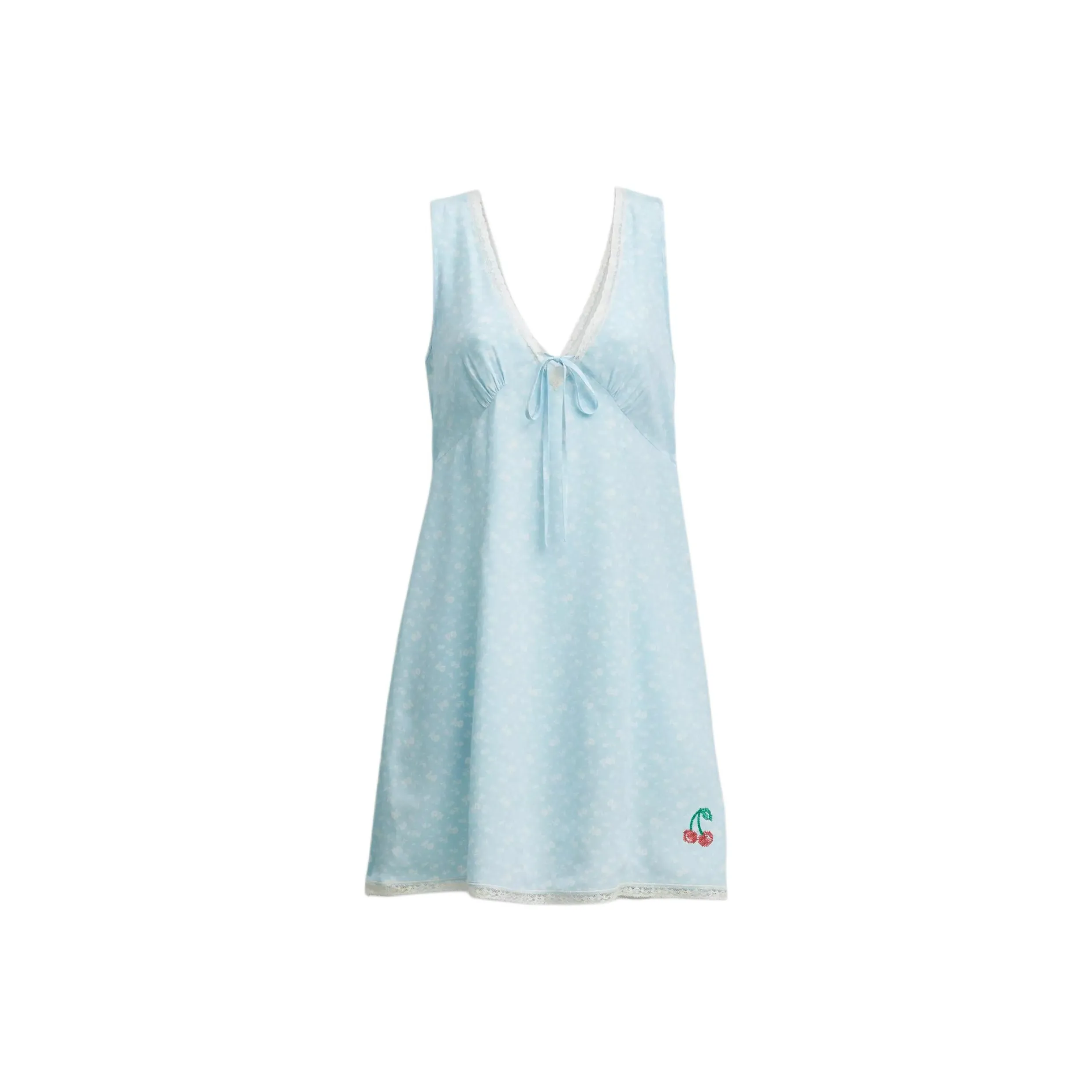 COACH SS23 Slip Dress Women's Light Blue
