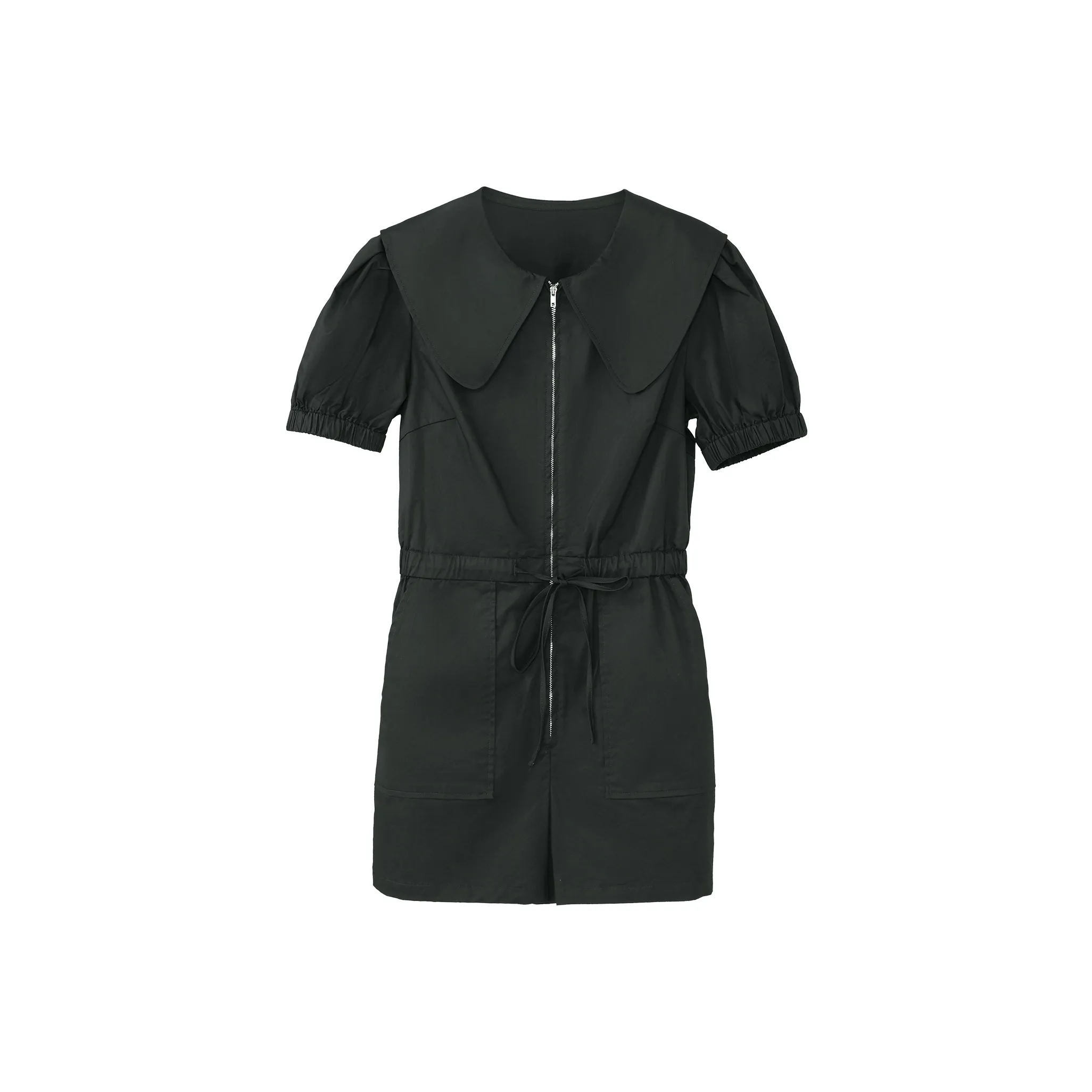 Fstudio Короткий рукав Платье Женское Армейский зеленый