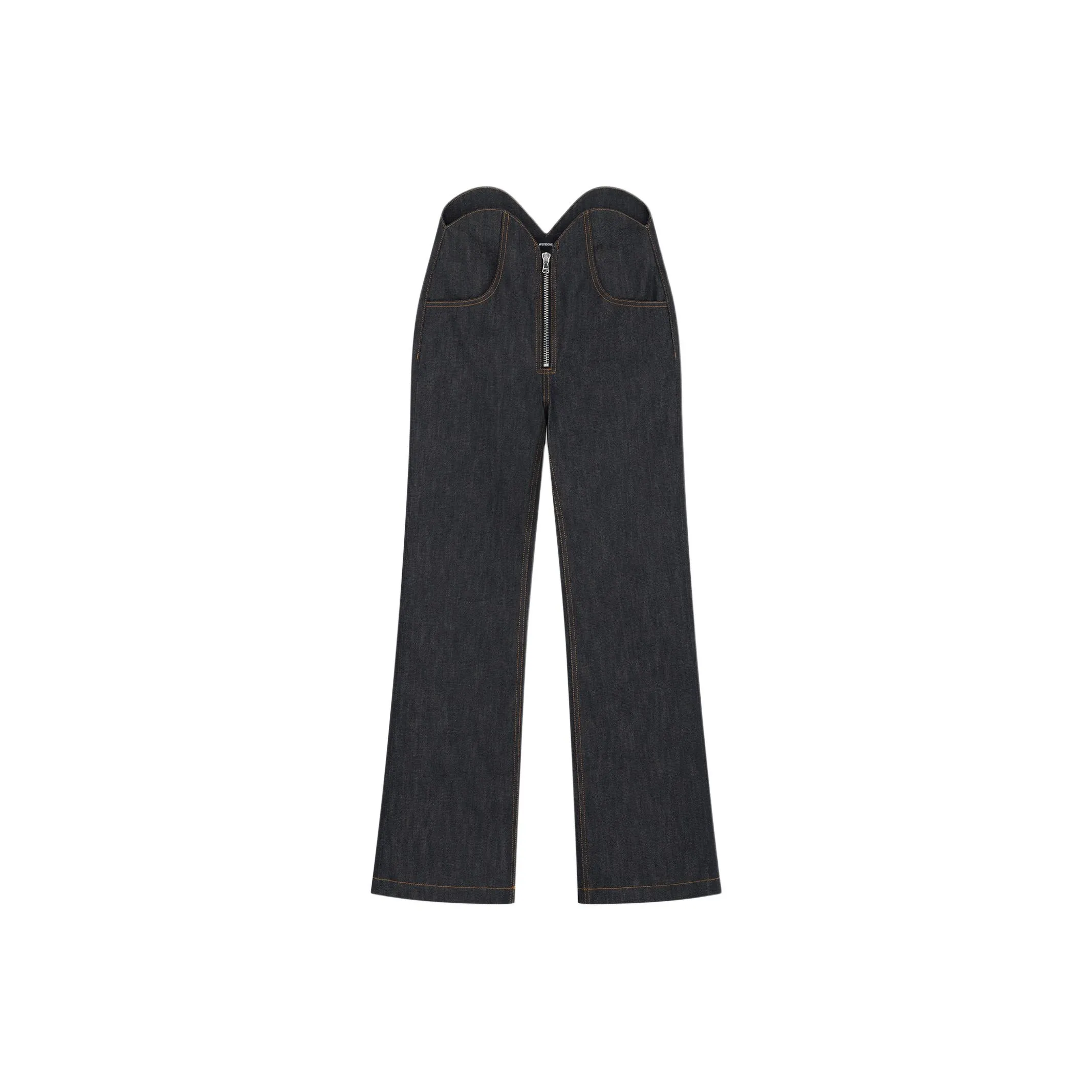 WE11DONE Джинсы Женские Морской Синий