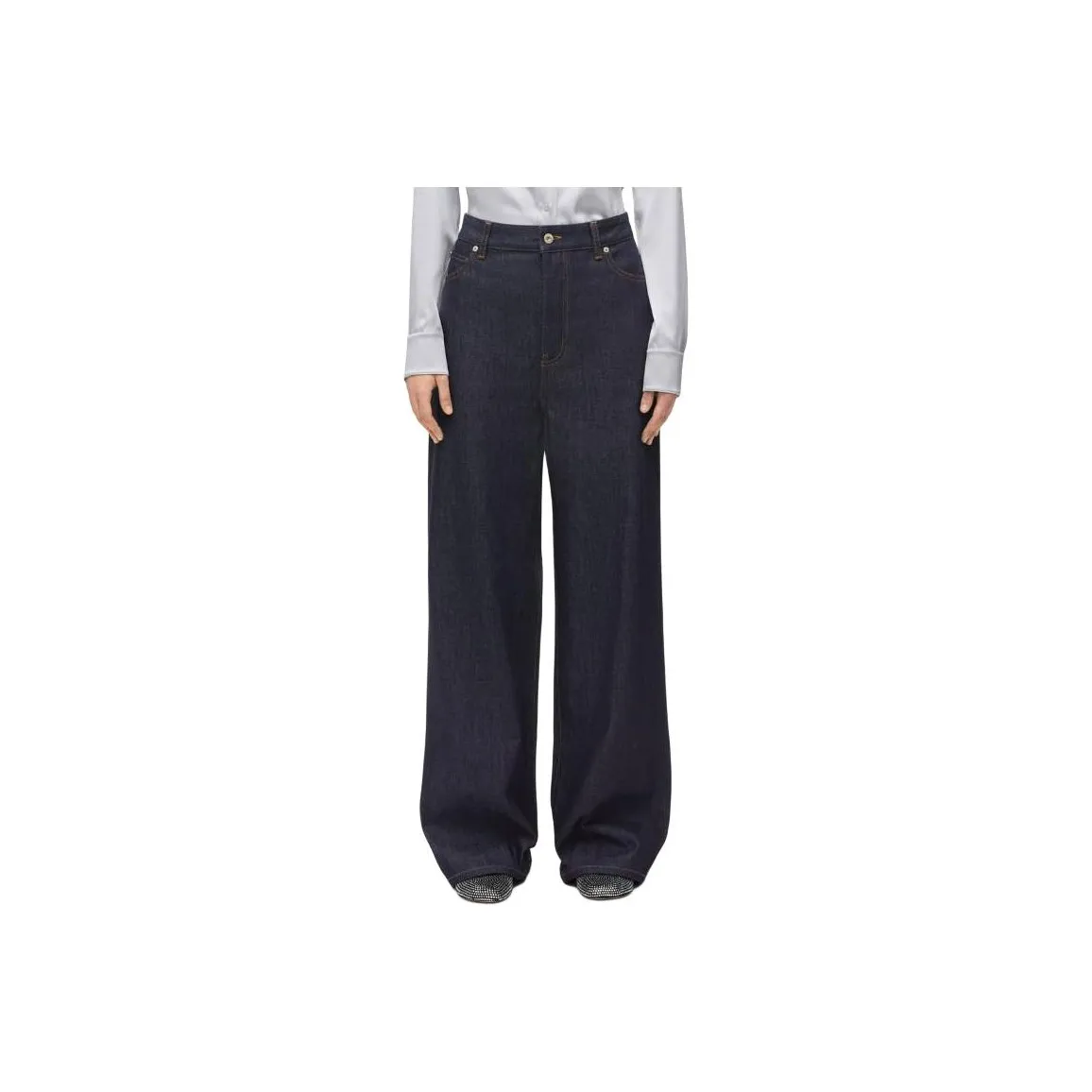 LOEWE High Waist Wide Leg Jeans
