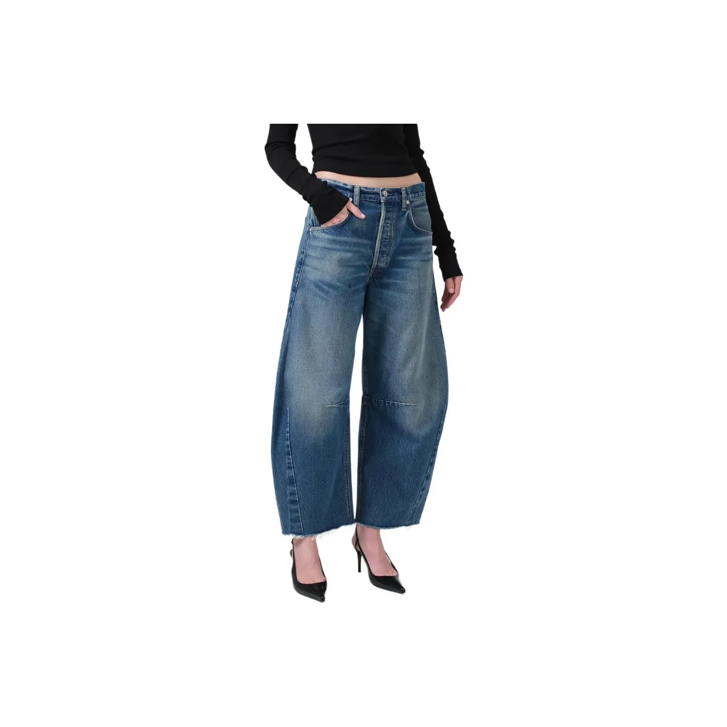 marina flare jeans Logo patch Jeans