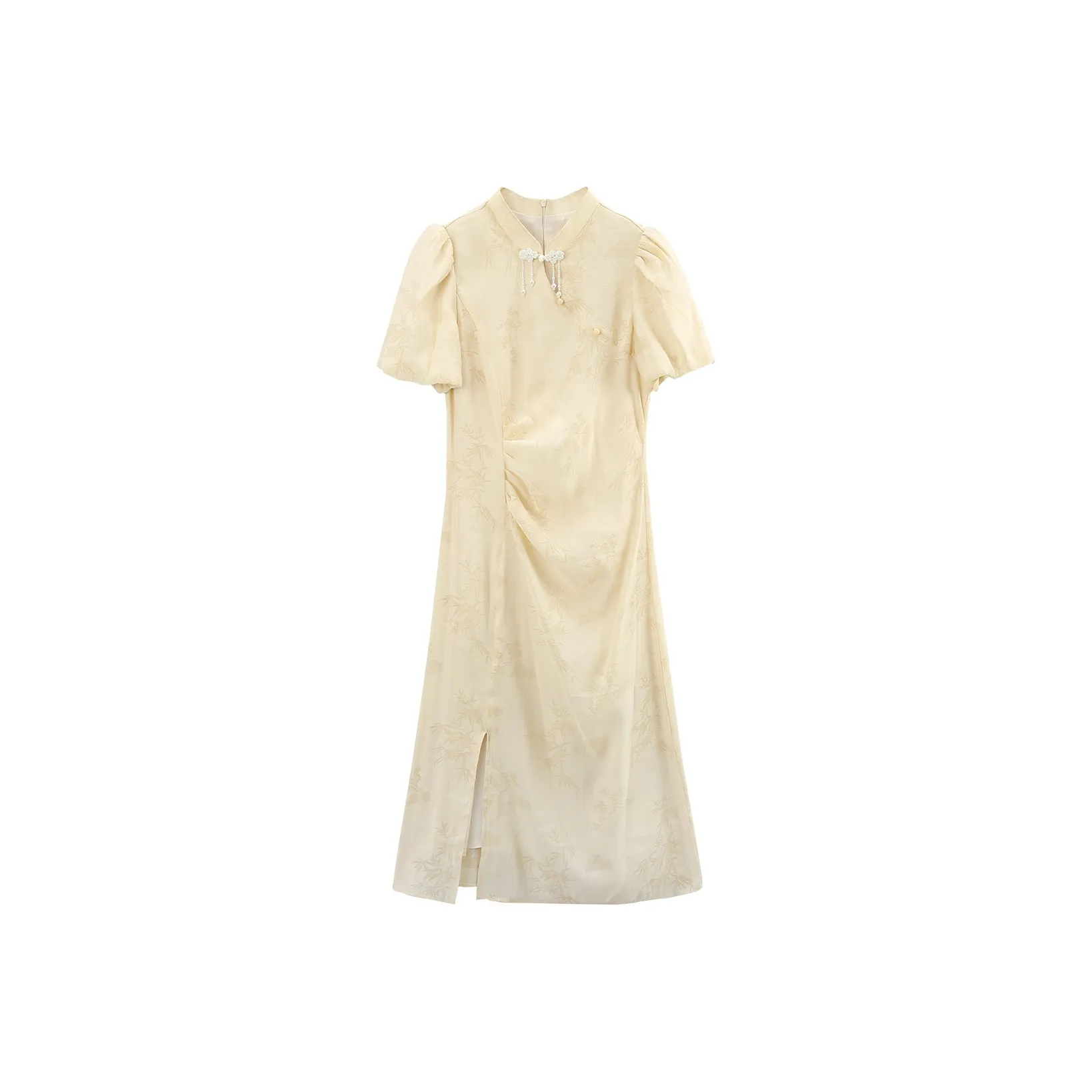A Paradise For Awakening Short Sleeved Dress Women's Beige
