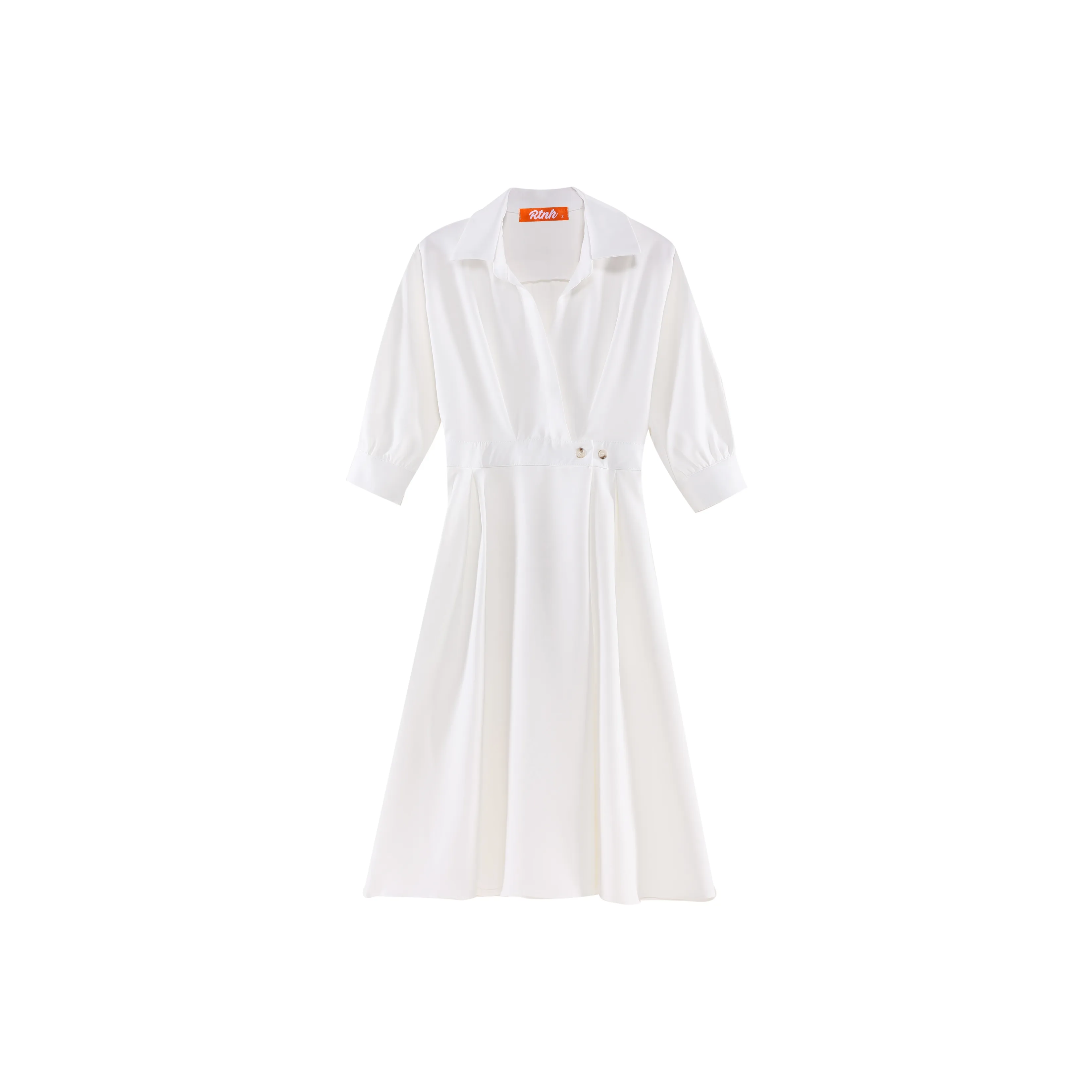 RTNH Короткий рукав платье женский белый